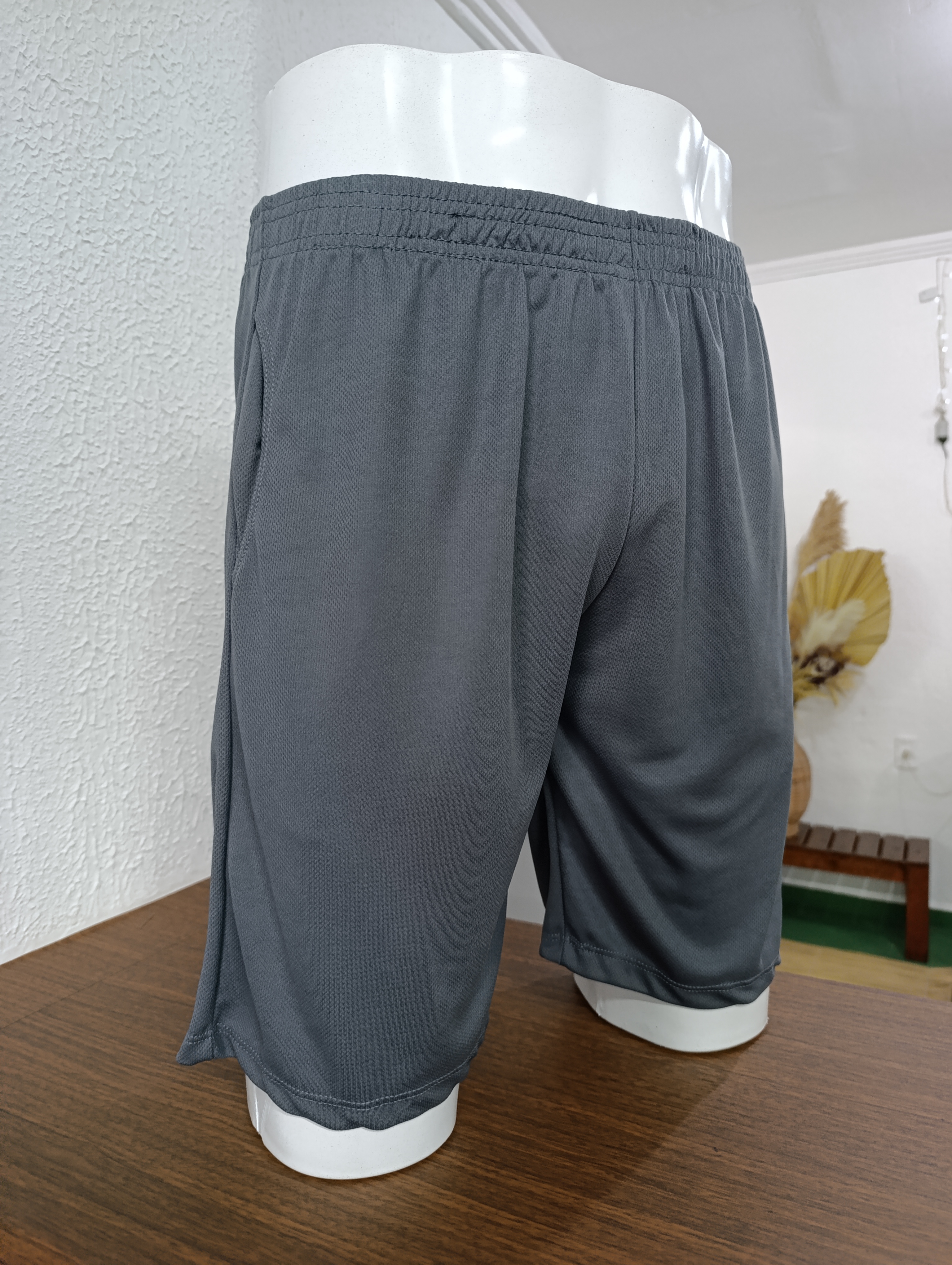 Short Masculino M Dryfit cor CINZA liso