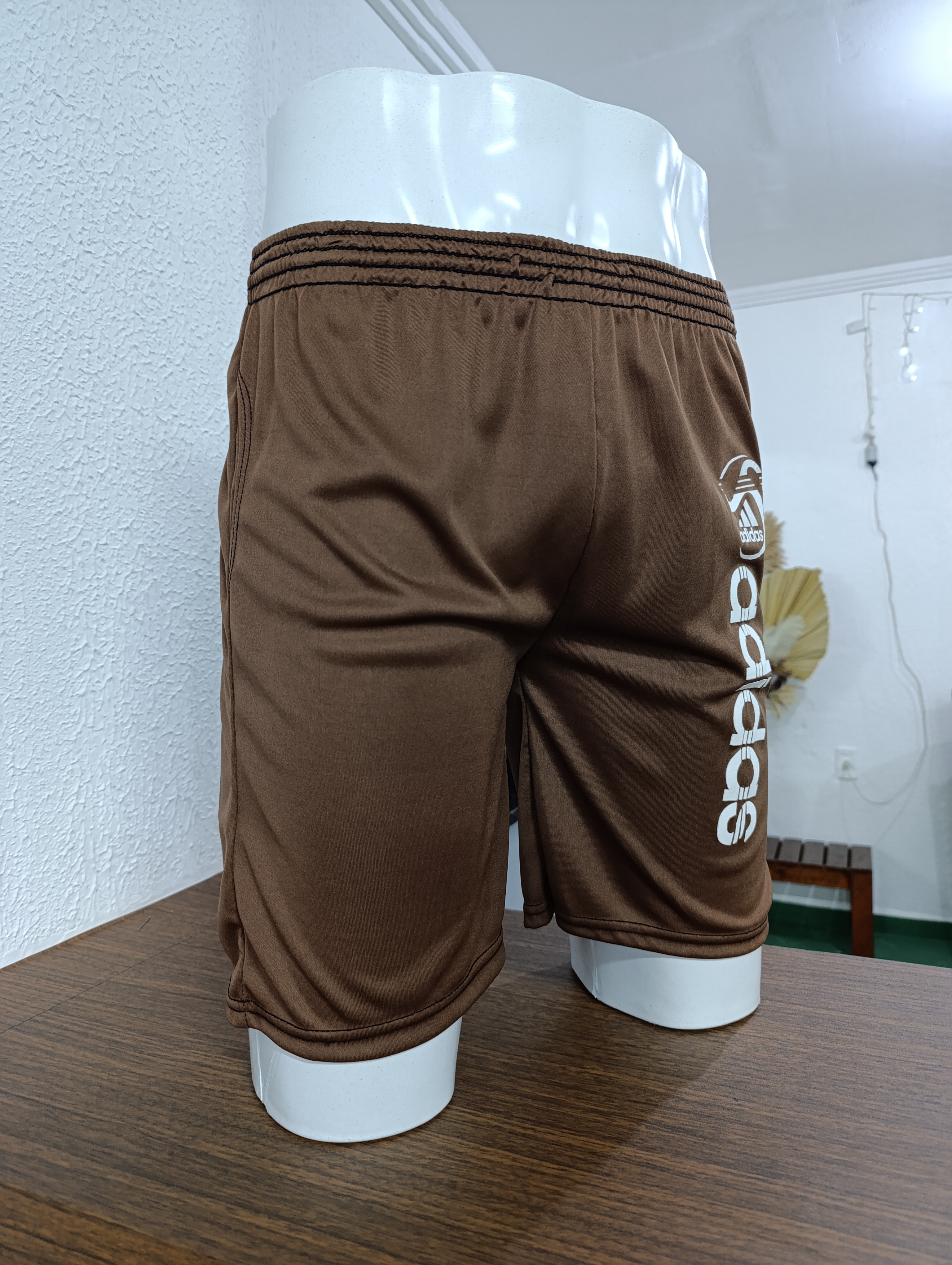 Short Masculino P short Helanquinha Marrom