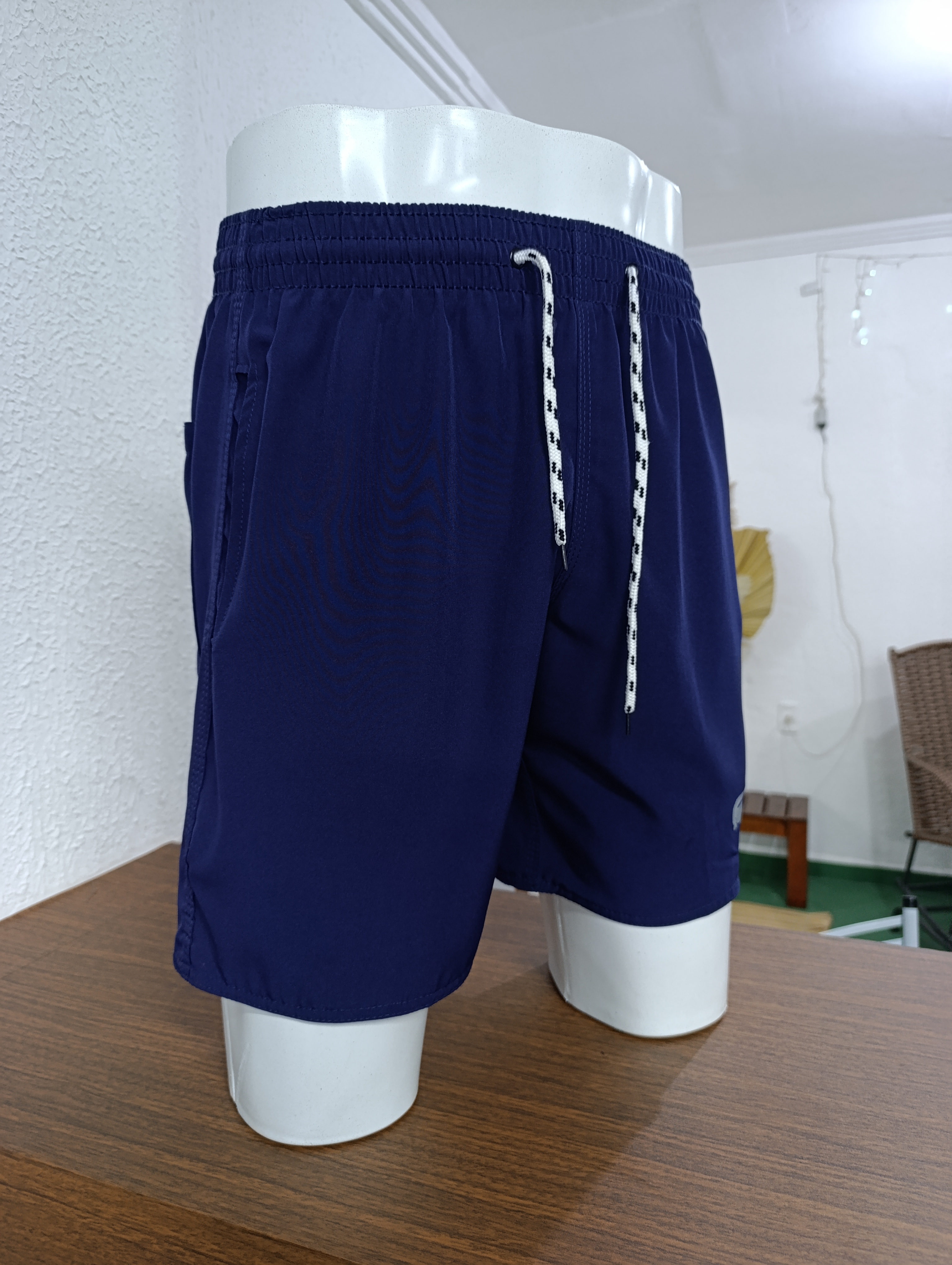 Short Masculino P short Tactel com elastano cor MARINHO