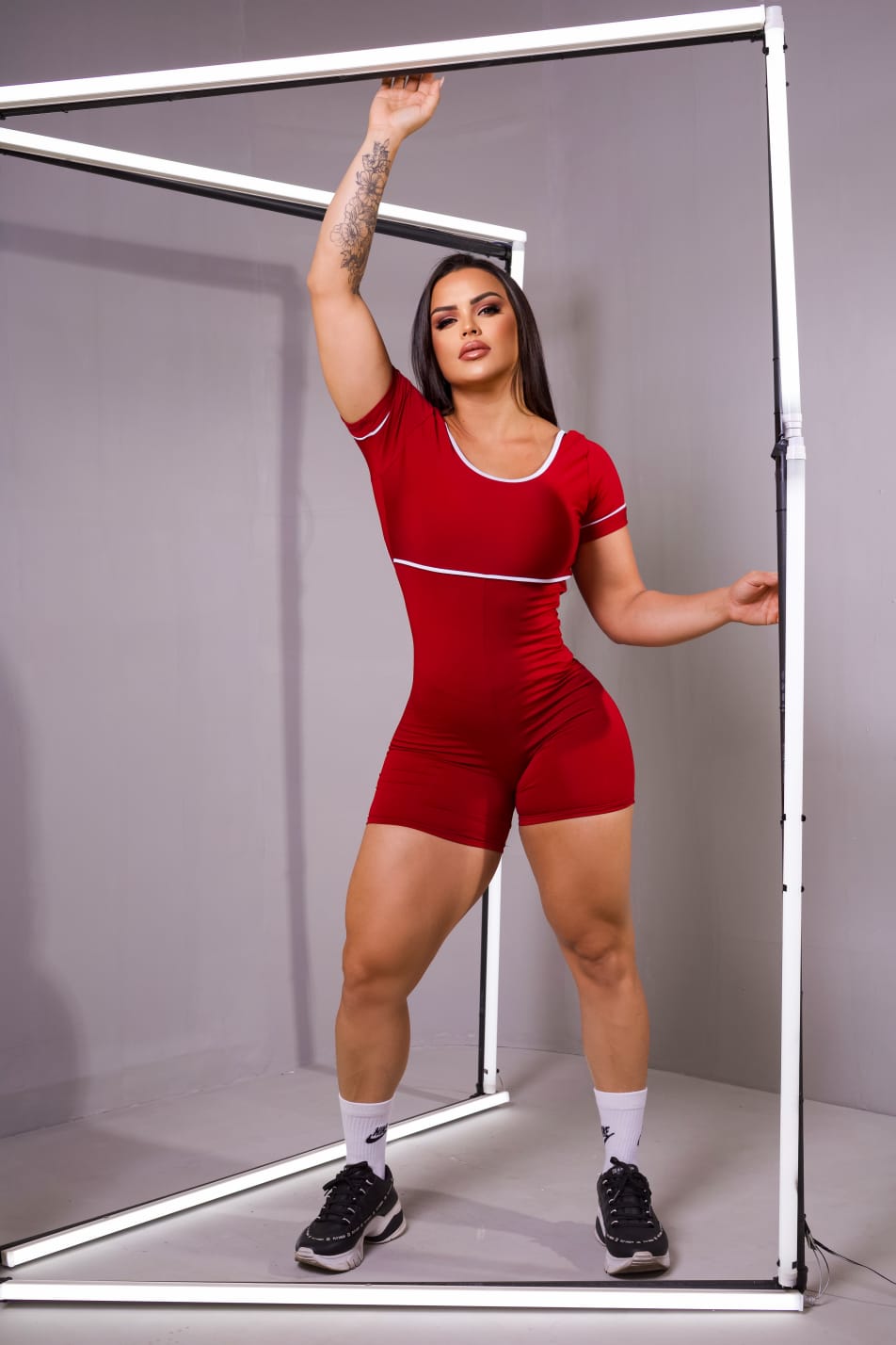 Macaquito M manga curta cor VINHO