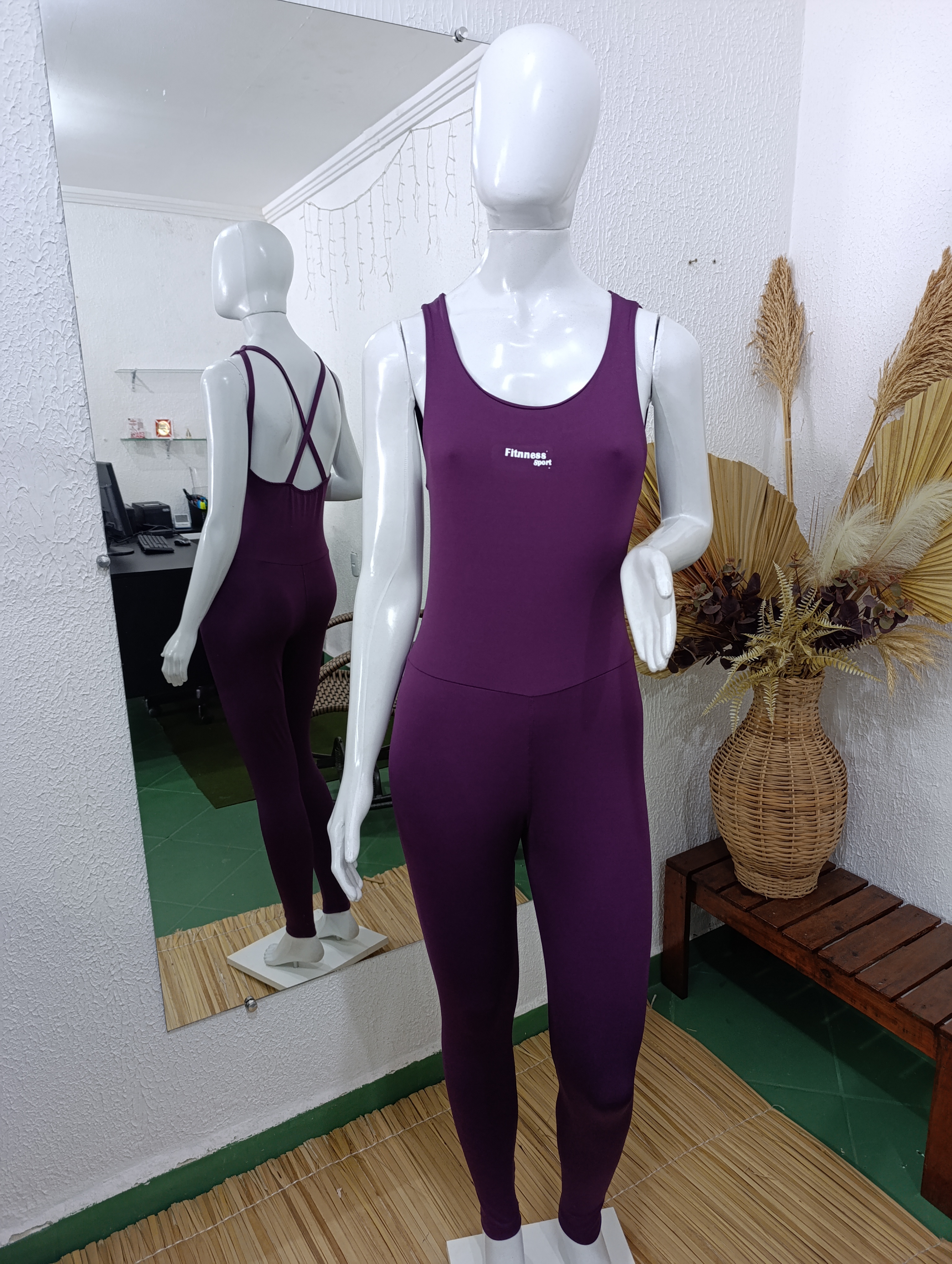 Macacão M cor ROXO FITNESS