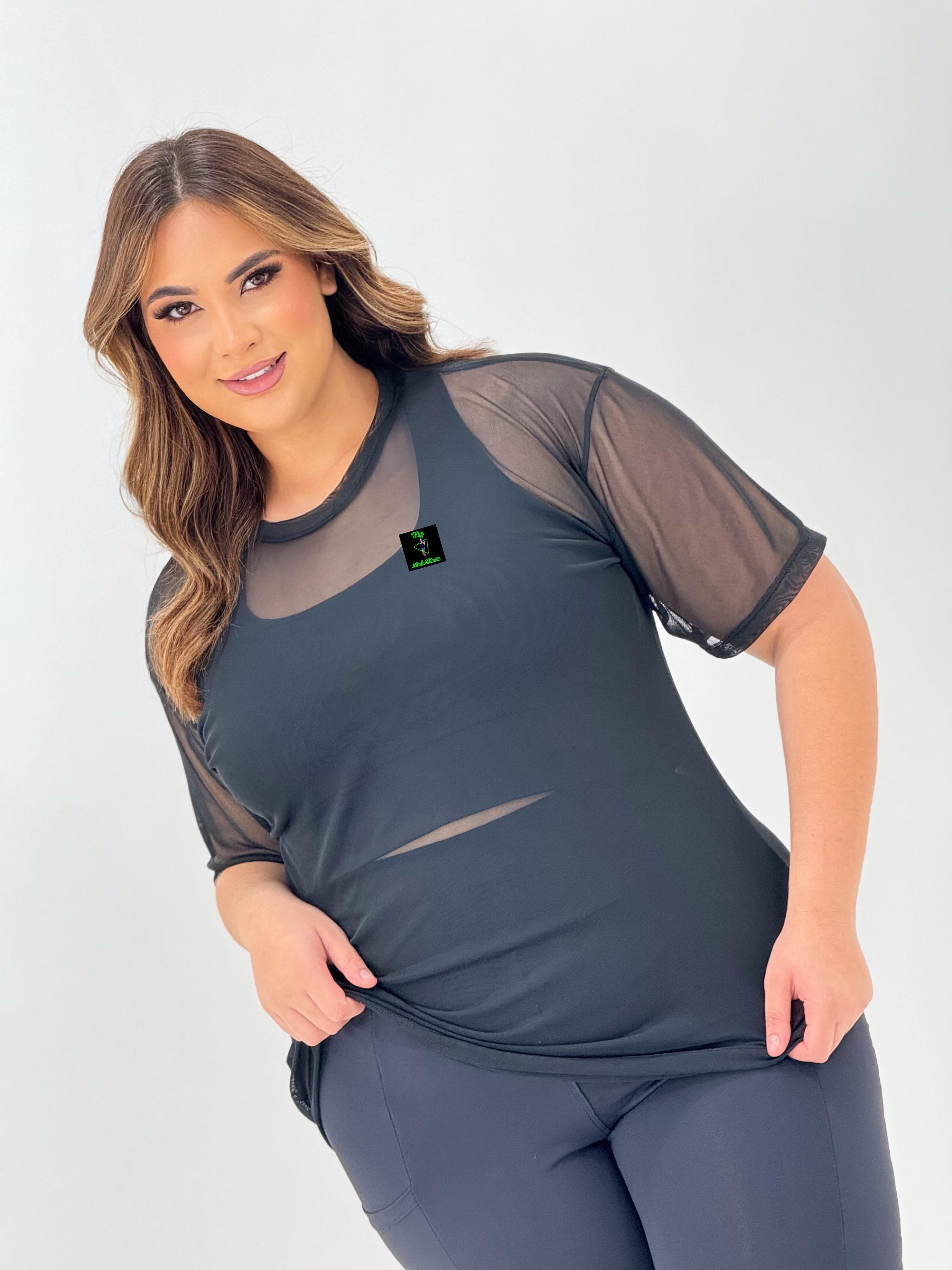 Blusa GG TULE. CORES: PRETA, BRANCO, VERMELHO, ROSA, VINHO E BEGE