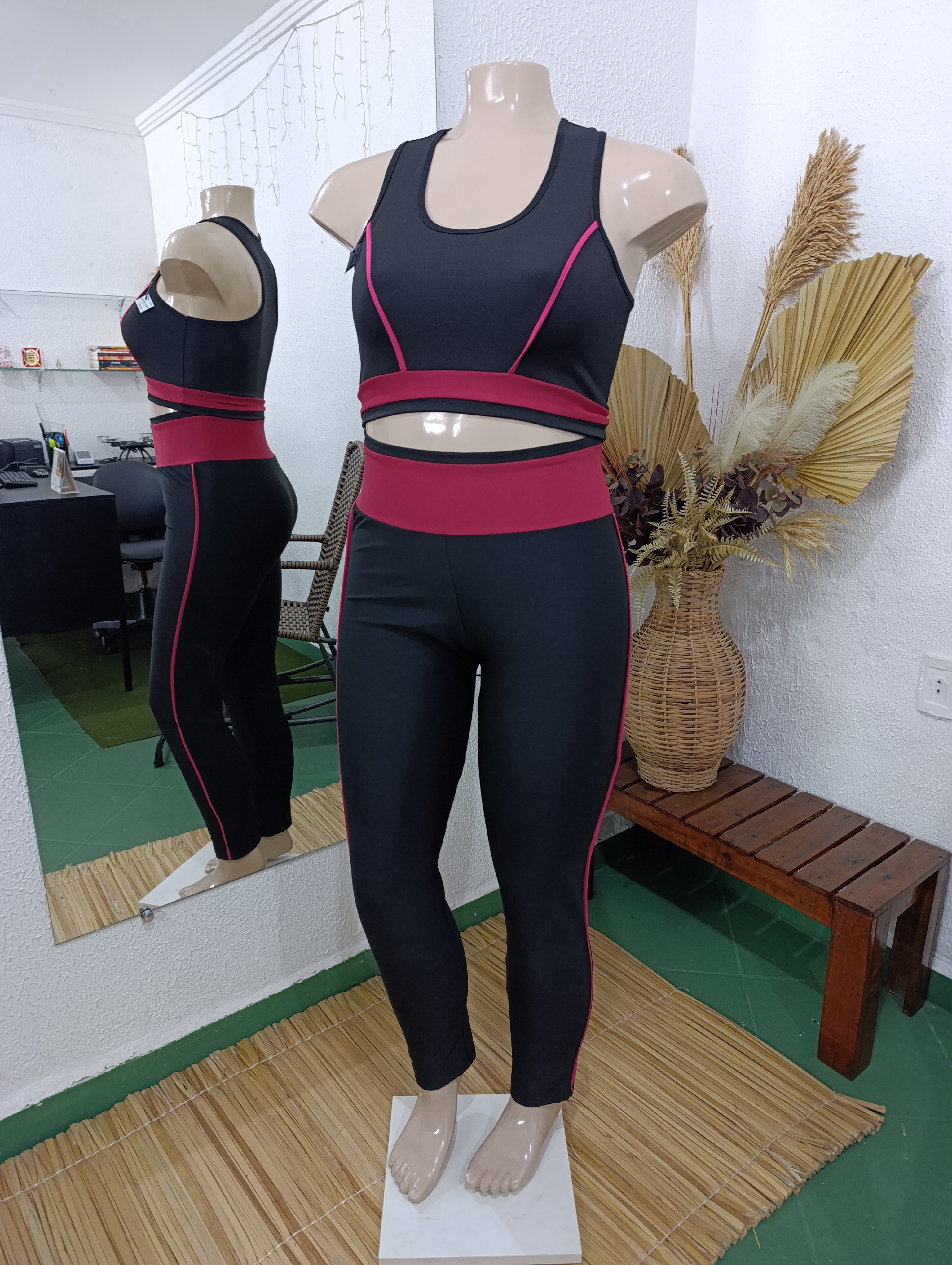 Conjunto de Calça G2 com viés ROSA