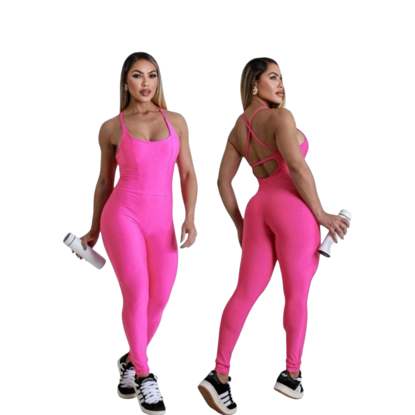 Macacão M Suplex com bojo Cores: Marinho, azul claro, lilás e Rosa