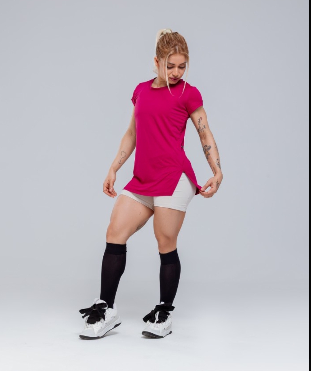 Blusa M longa cor VERDE