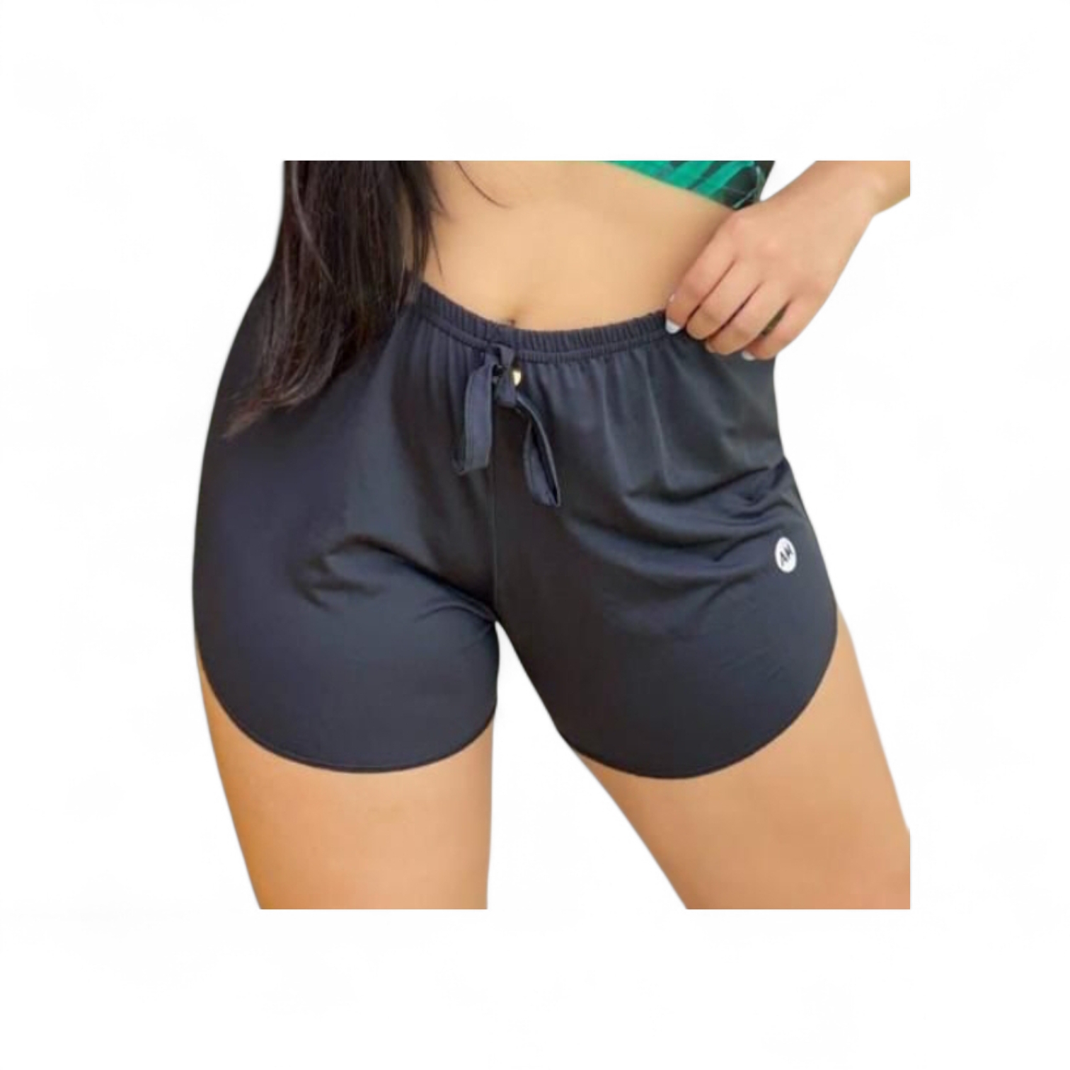 Short GG PRAIA Cores: Preto e azul