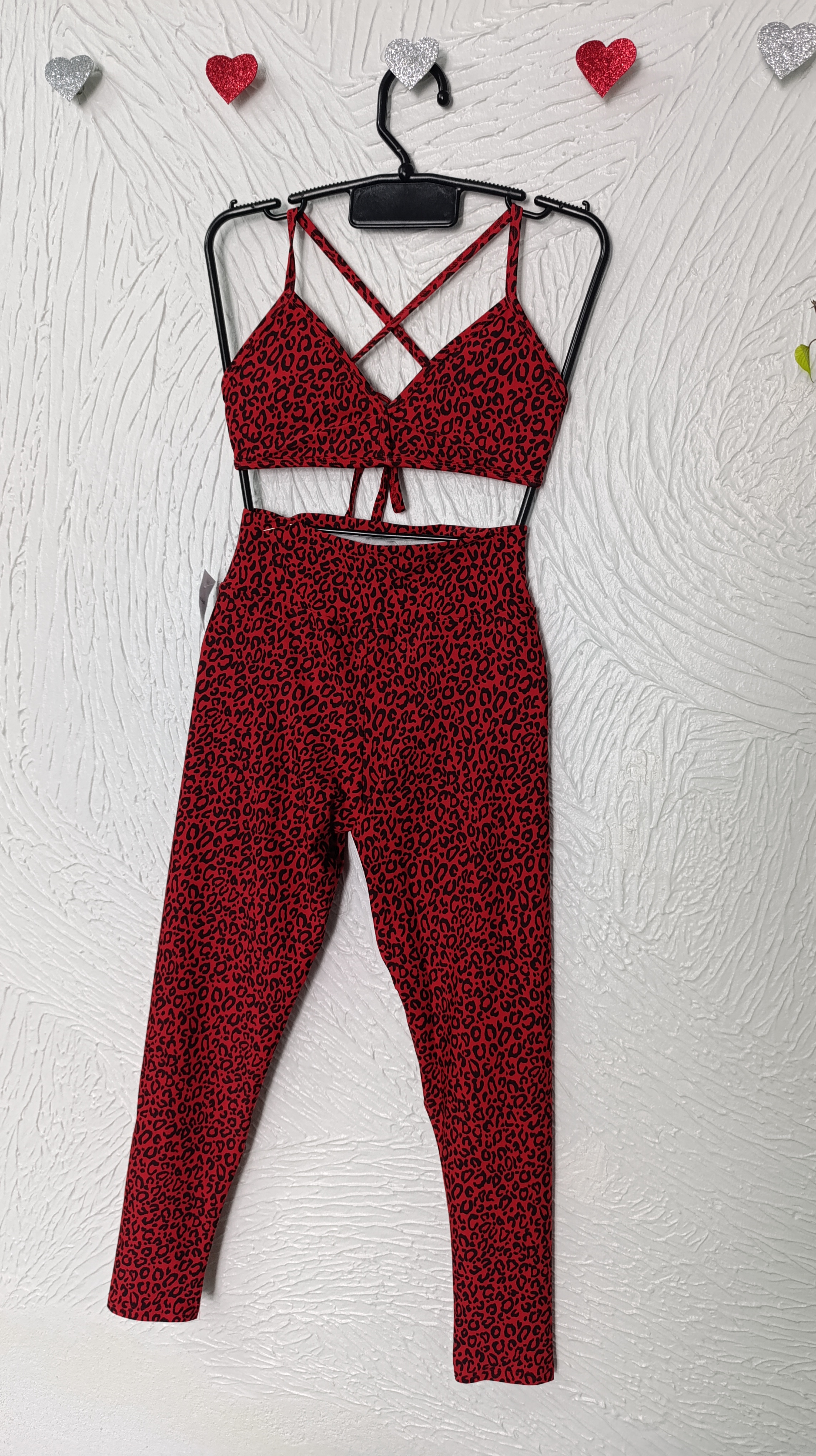 Conjunto de Legging M Amanda. Cor Vermelho