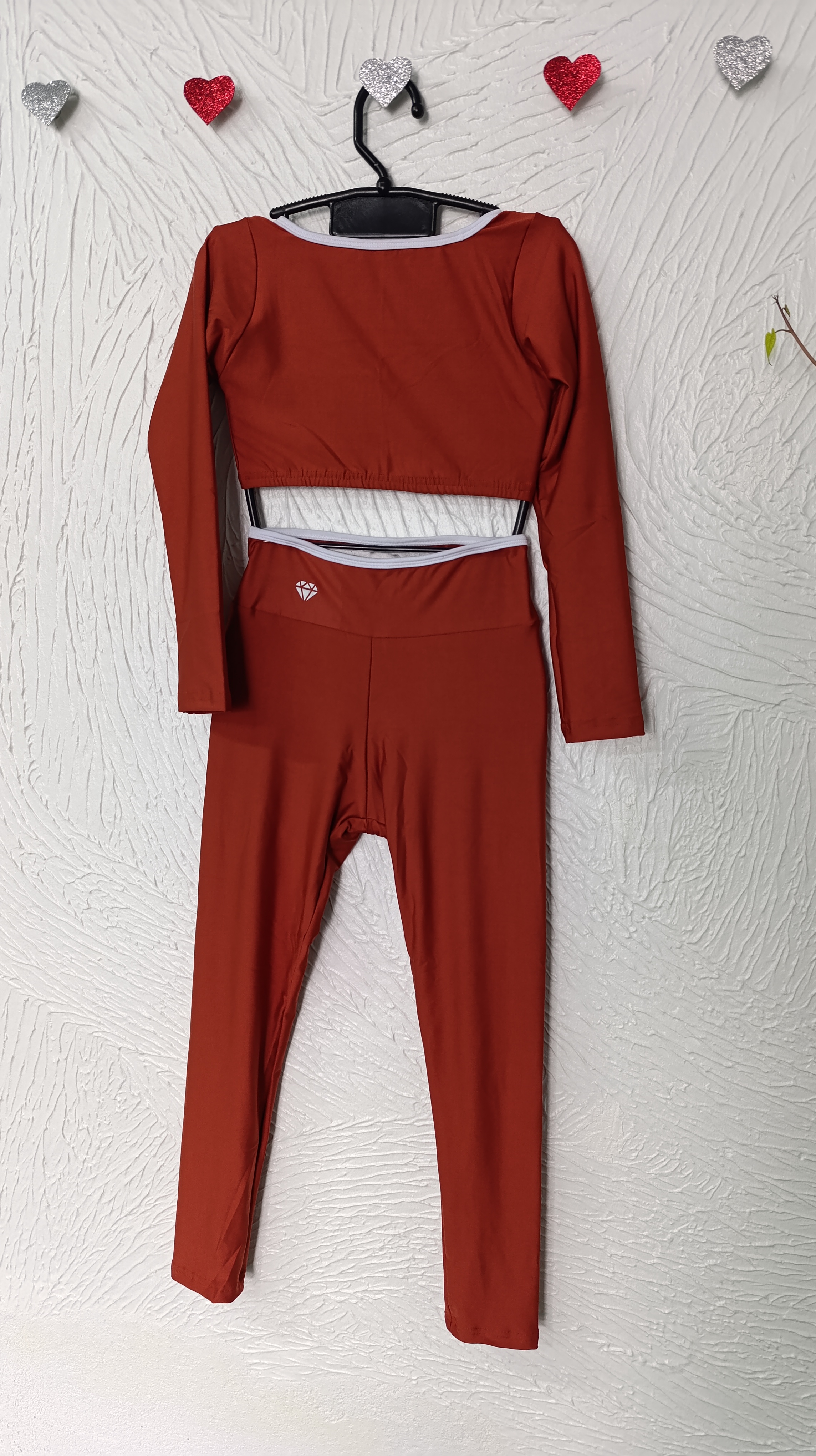 Conjunto de Legging M e G Agatha. Cor TELHA