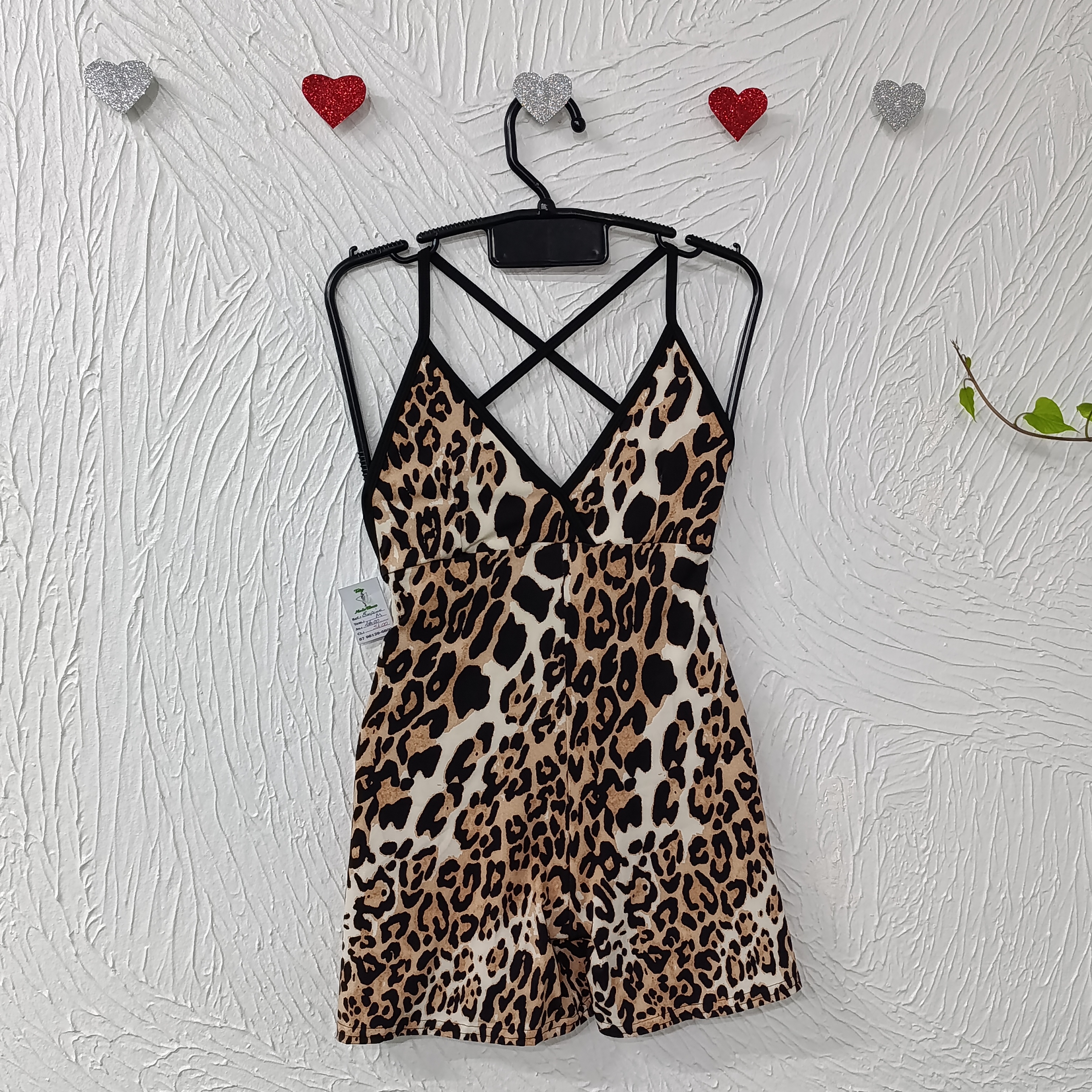 Macaquito M Empina bumbum. Estampa Marrom com preto e bege