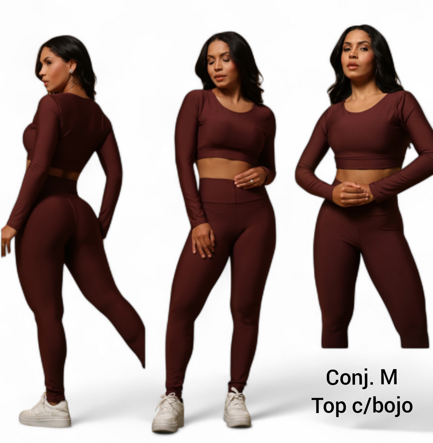 Conjunto de legging M Disponível na CORES: Preto. Roxo.