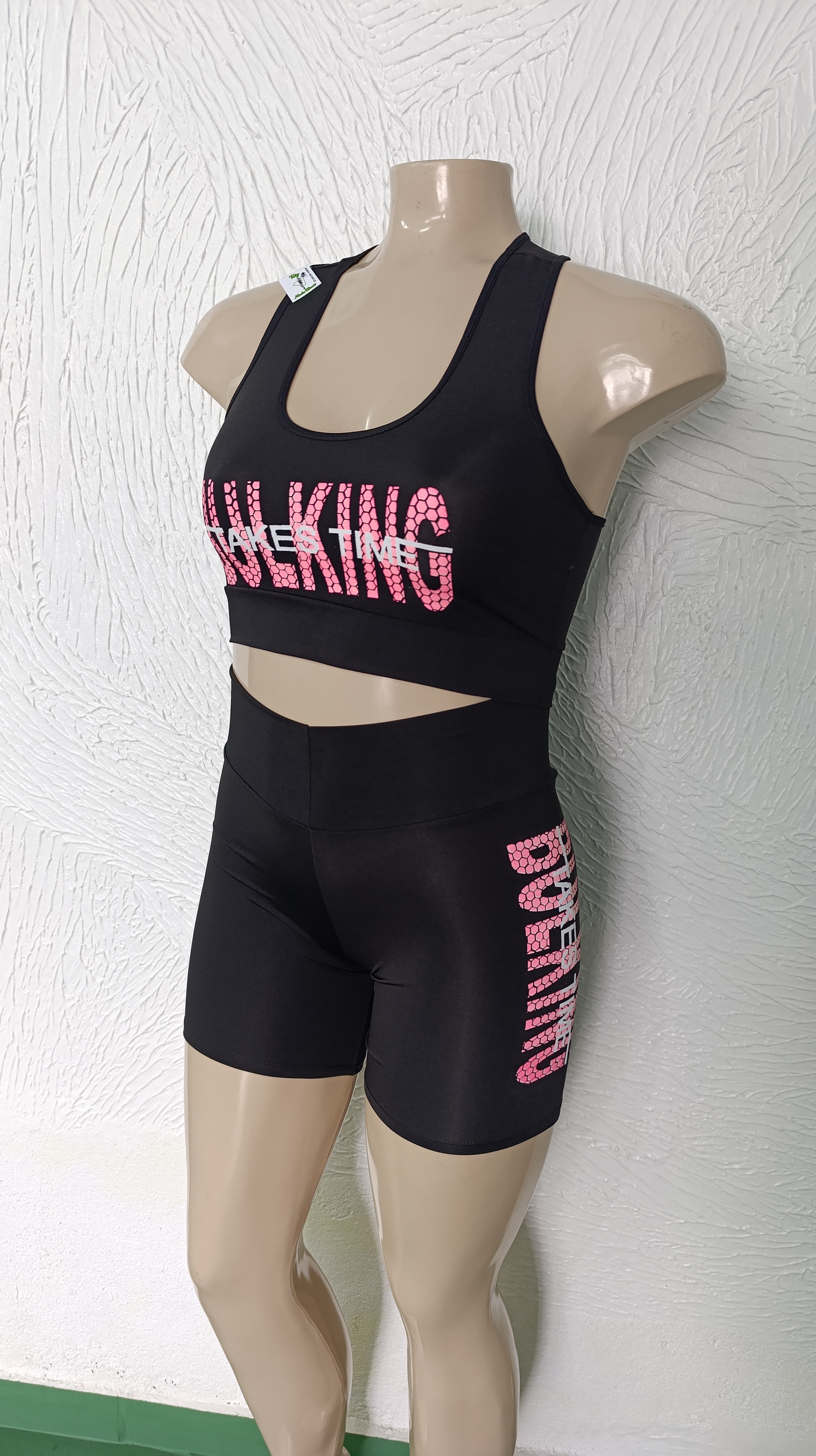 Conjunto de Short G. Preto com nome ROSA