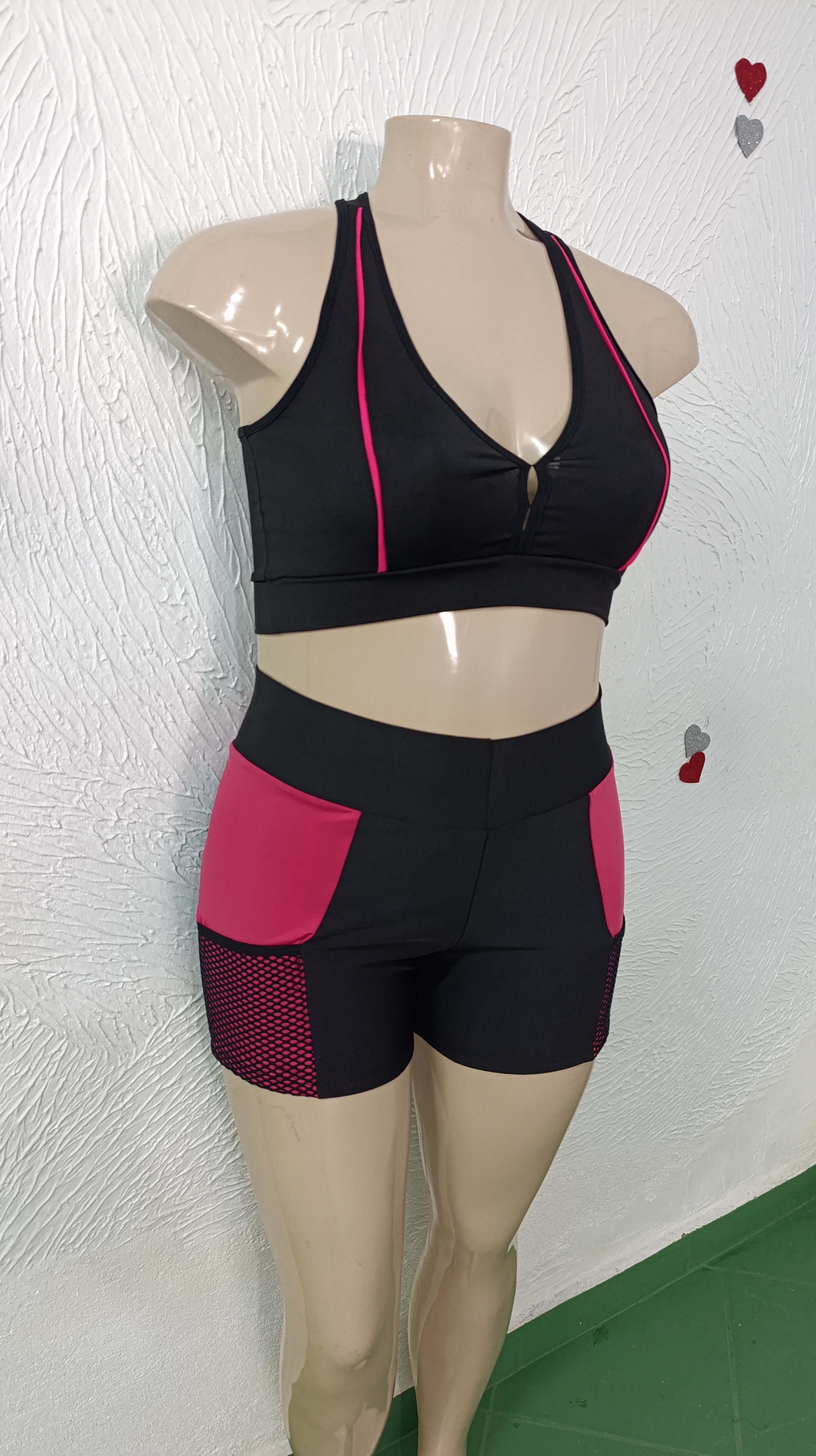 Conjunto de Short GG Short com bolso de tela