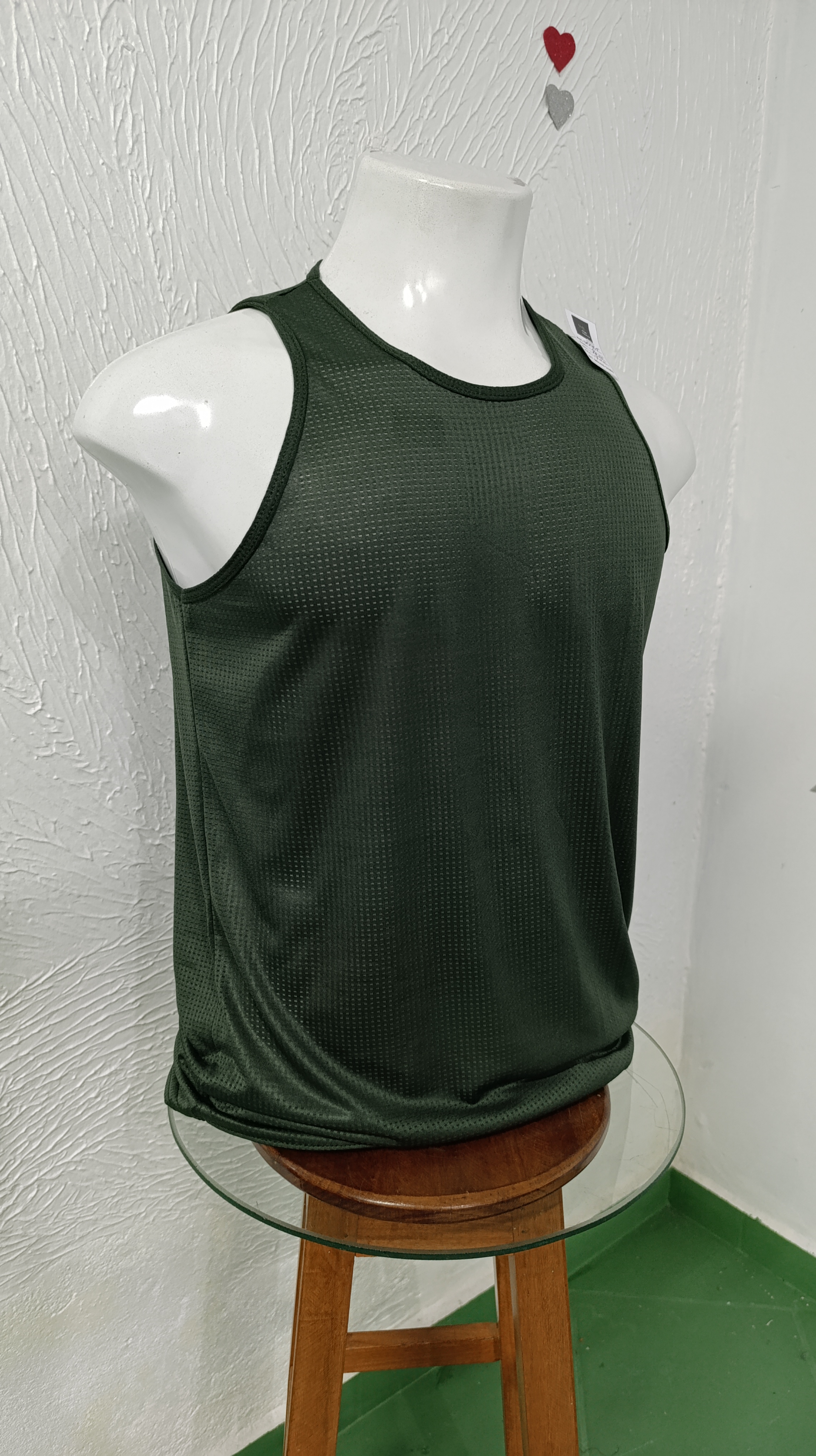 Camiseta G Dryfit furadinho Cor: verde militar