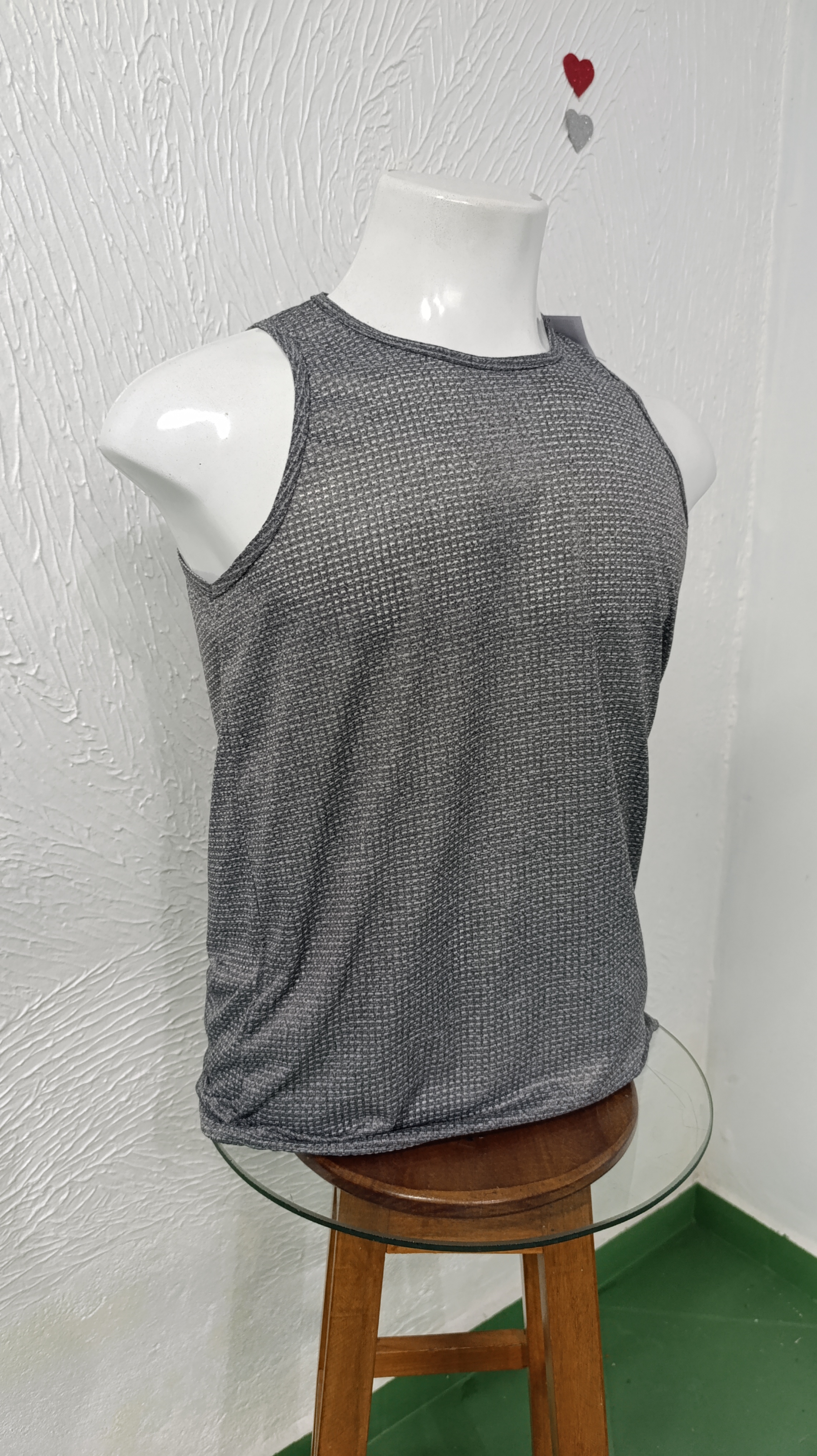 Camiseta G Dryfit furadinho Cor CINZA