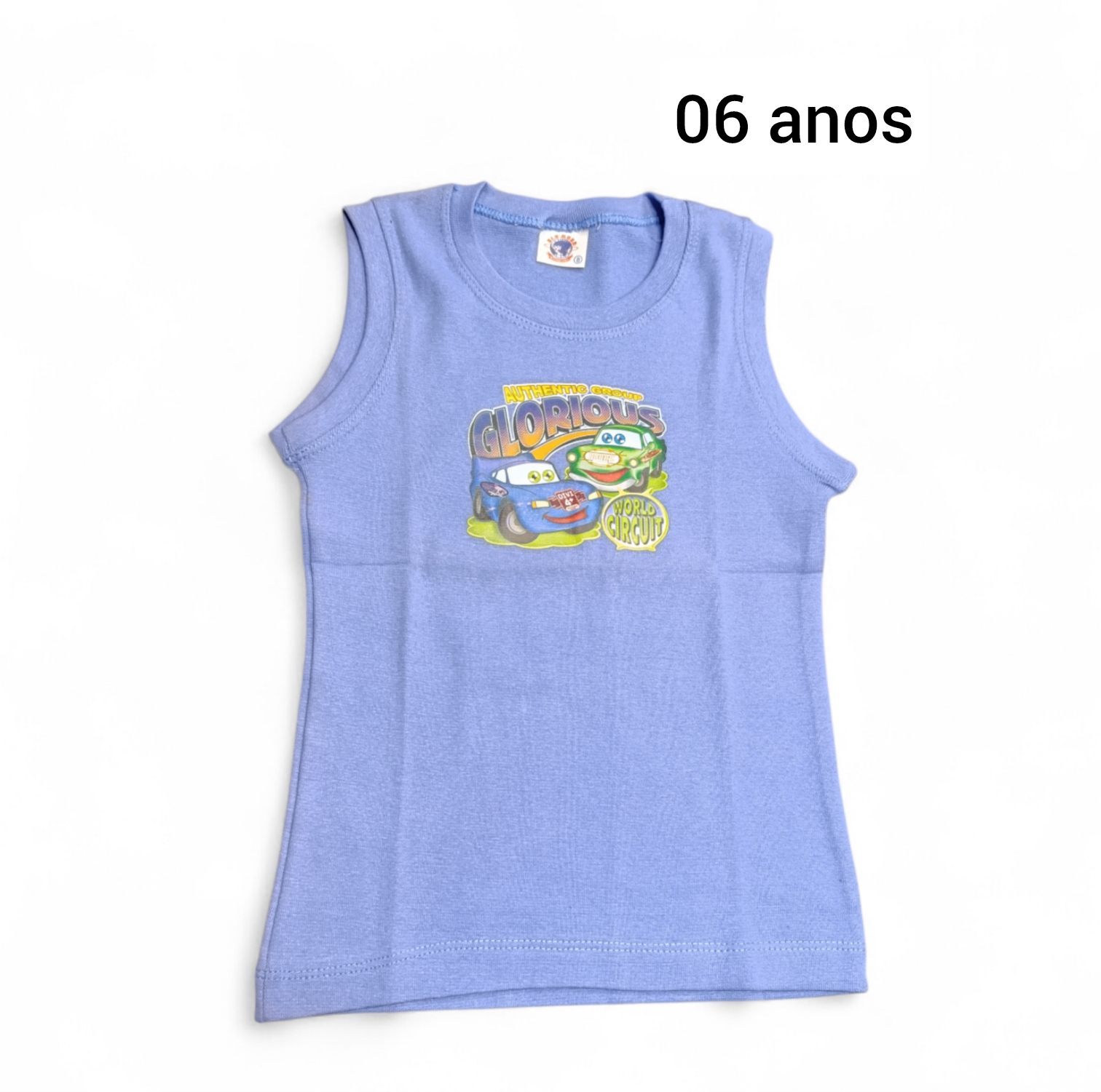 Infantil camiseta 06 anos. Cor azul. GLORIOUS