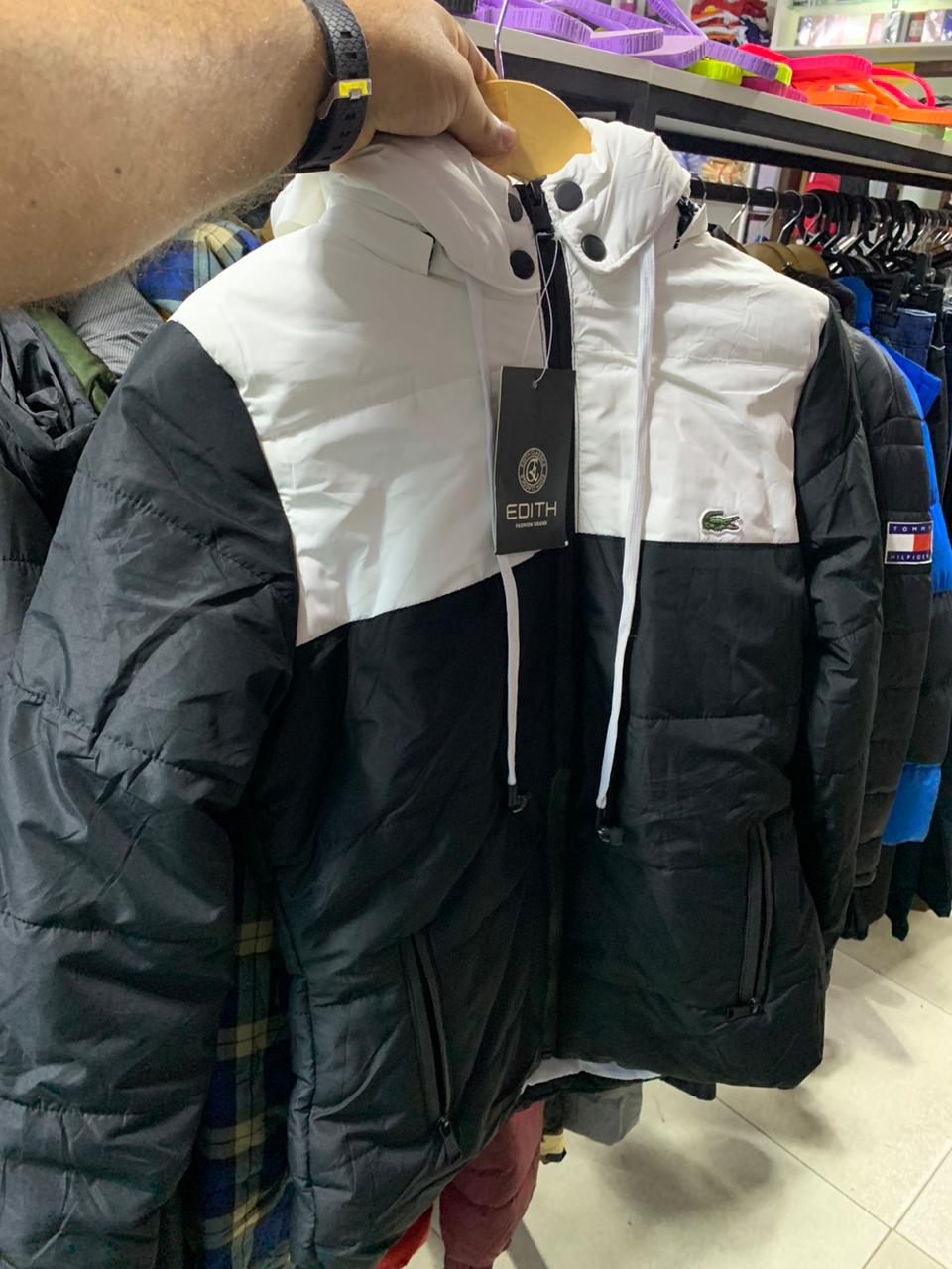 Bobojaco Lacoste preto/branco Impermeável