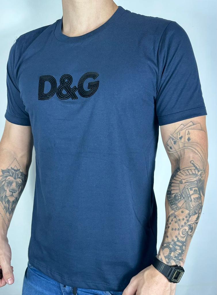 Camiseta Peruana Dolce Gabbana Marinho/Preto