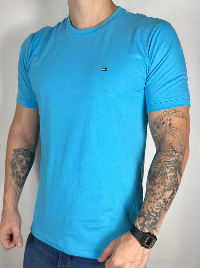 Camiseta Tommy Hilfiger Básica  Azul