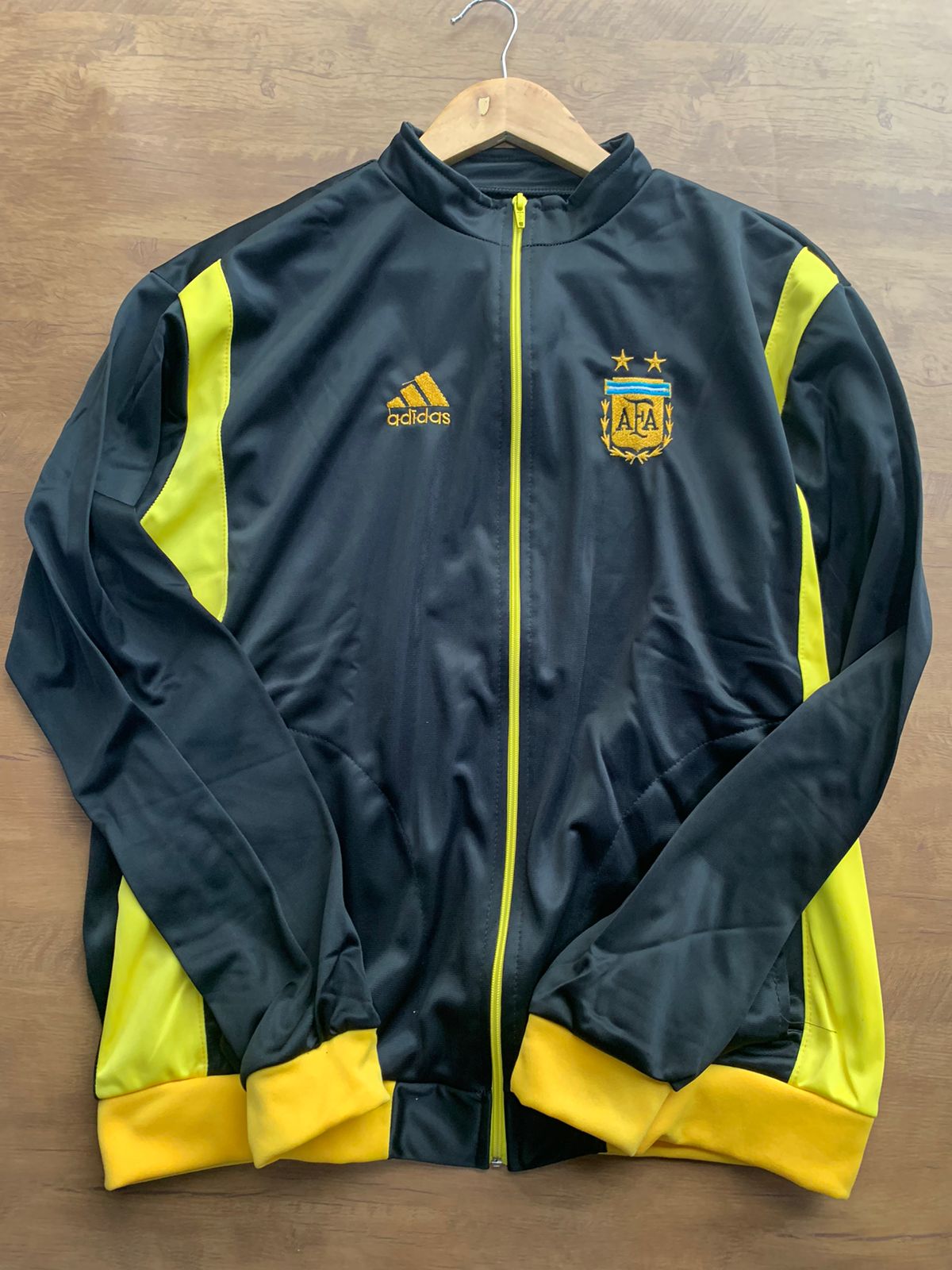 Casaco Argentina Preto/Amarelo