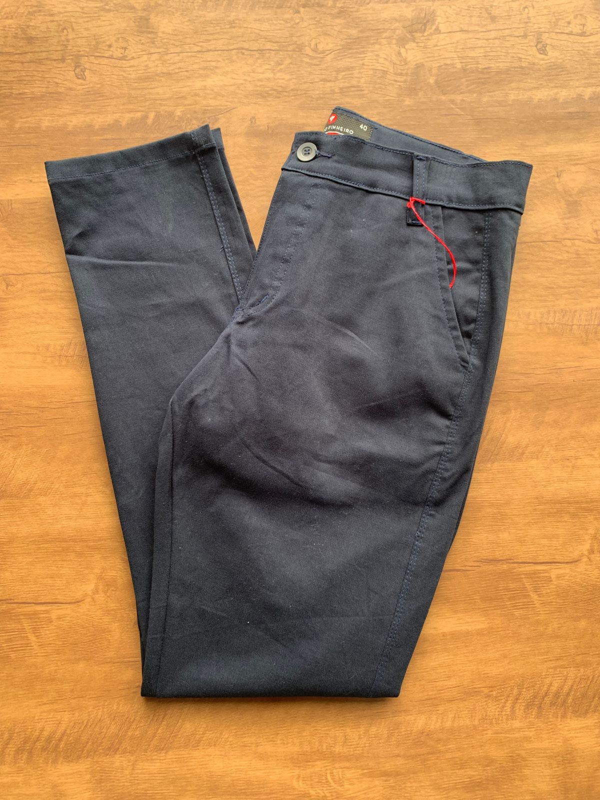 Calça Slim Alfaiataria Azul