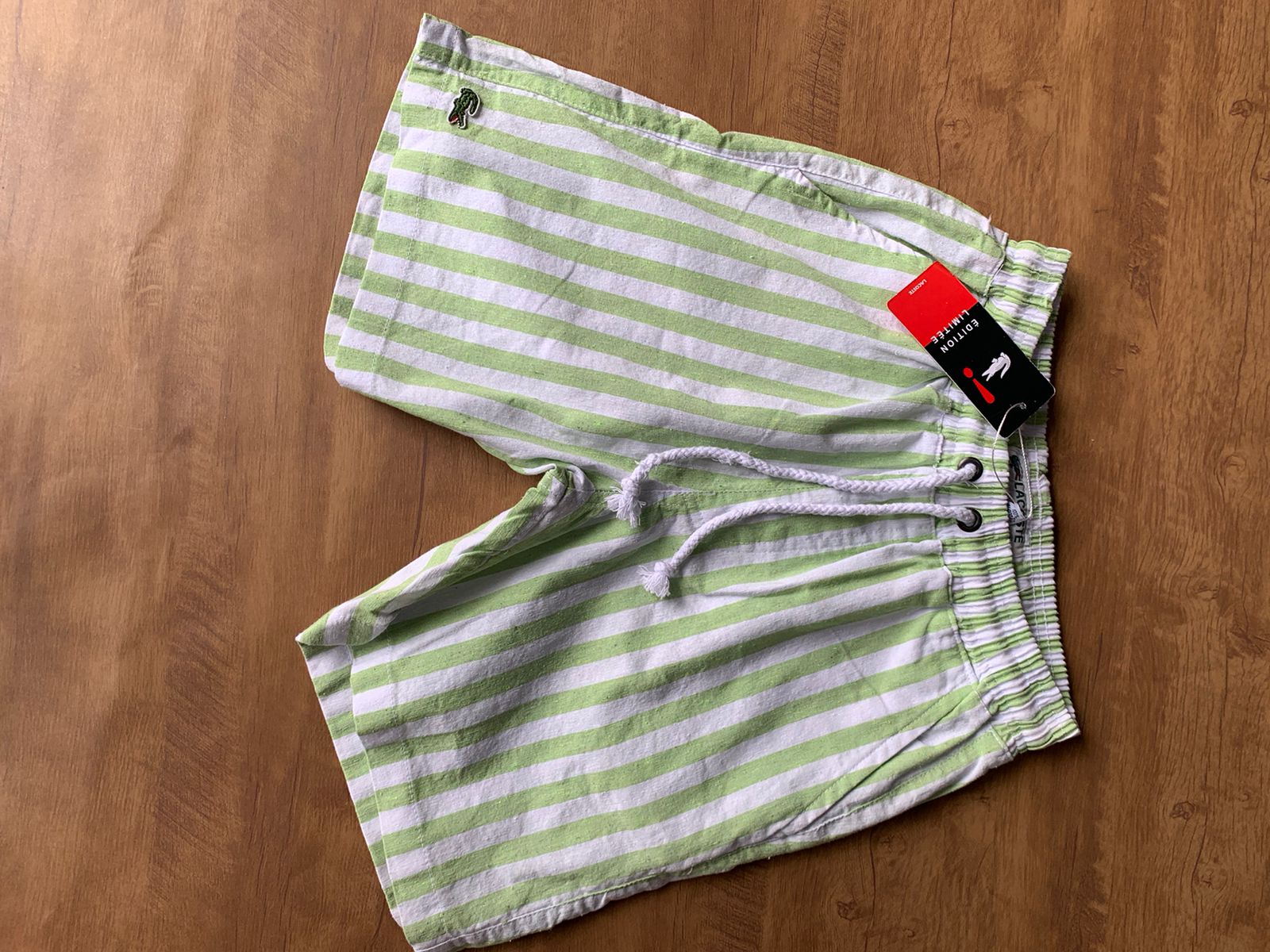 Bermuda Linho Verd/Branco