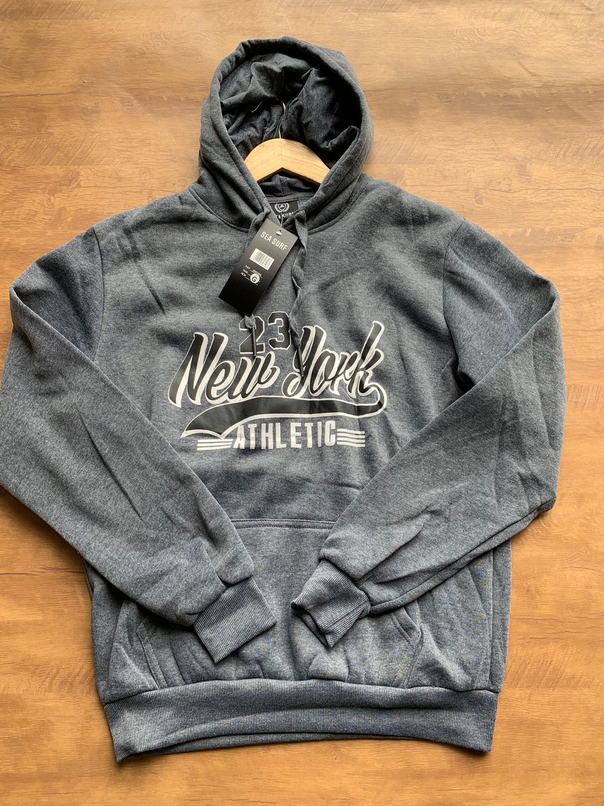 Casaco com capuz Cinza/Preto