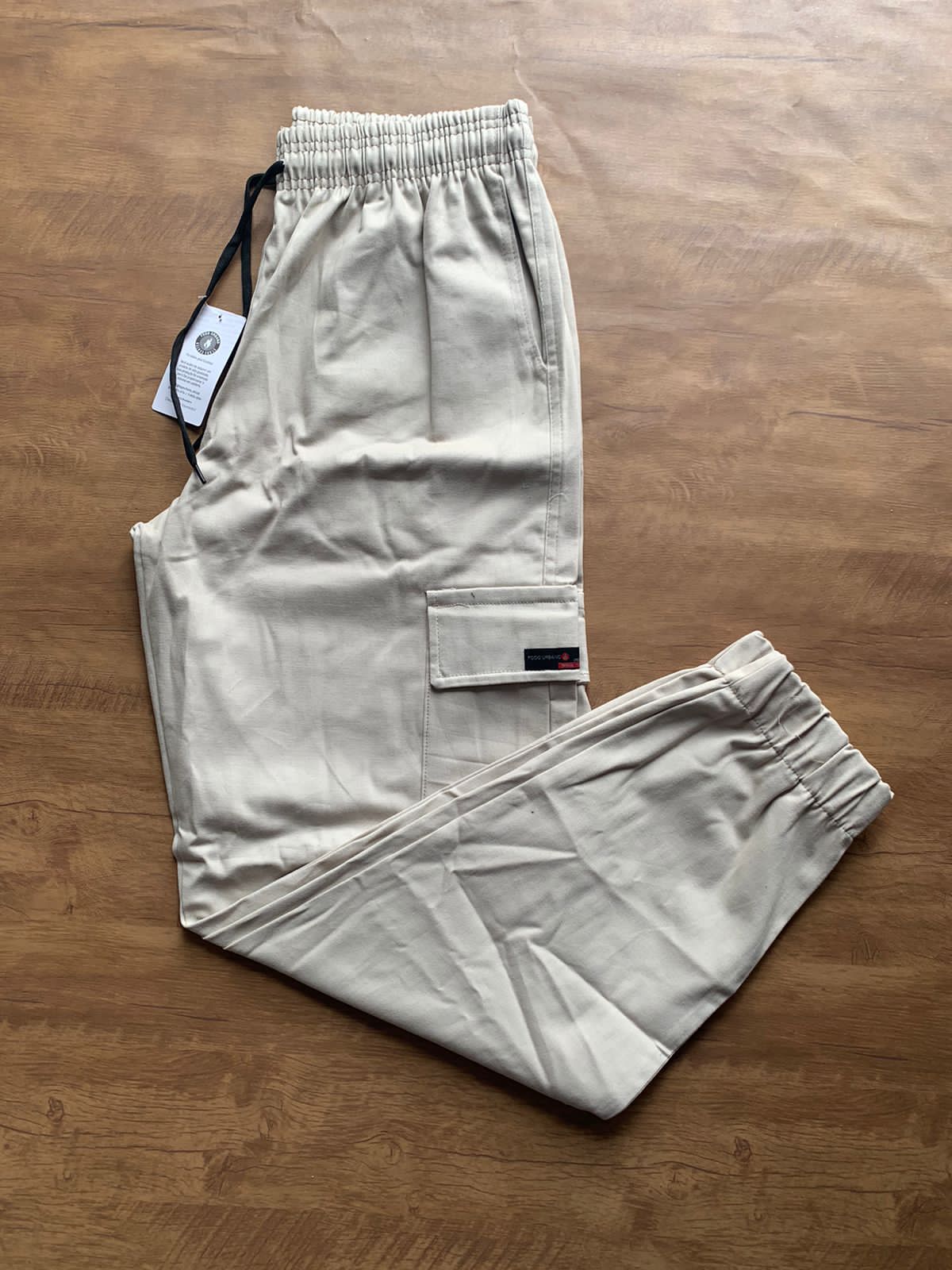 Calça Cargo Jogger Cinza Claro