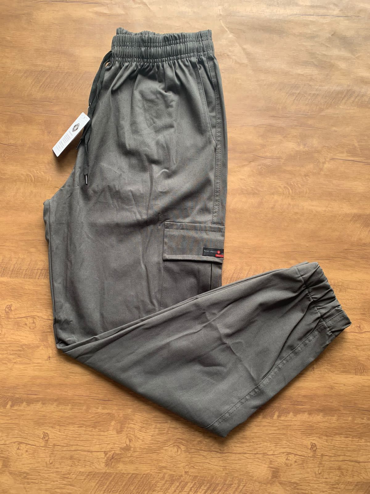 Calça Cargo Jogger Cinza