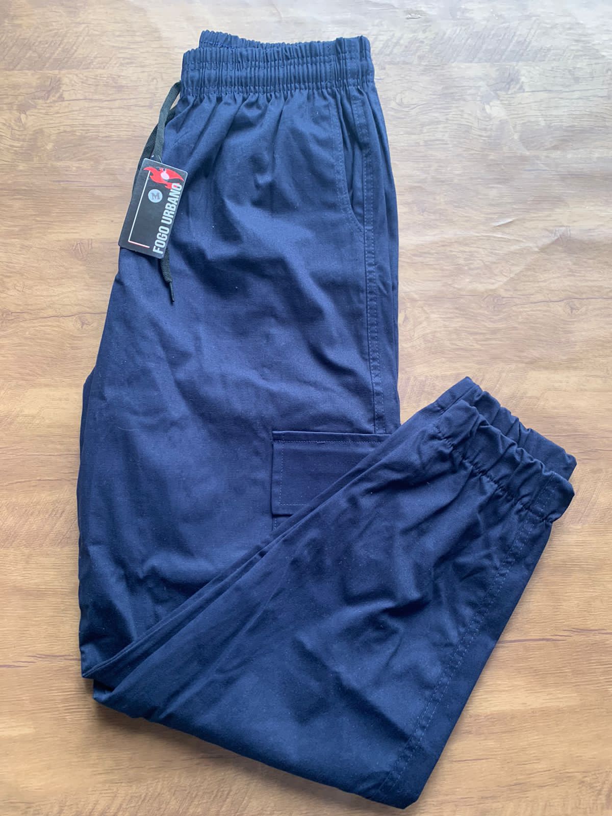 Calça Cargo Jogger Azul