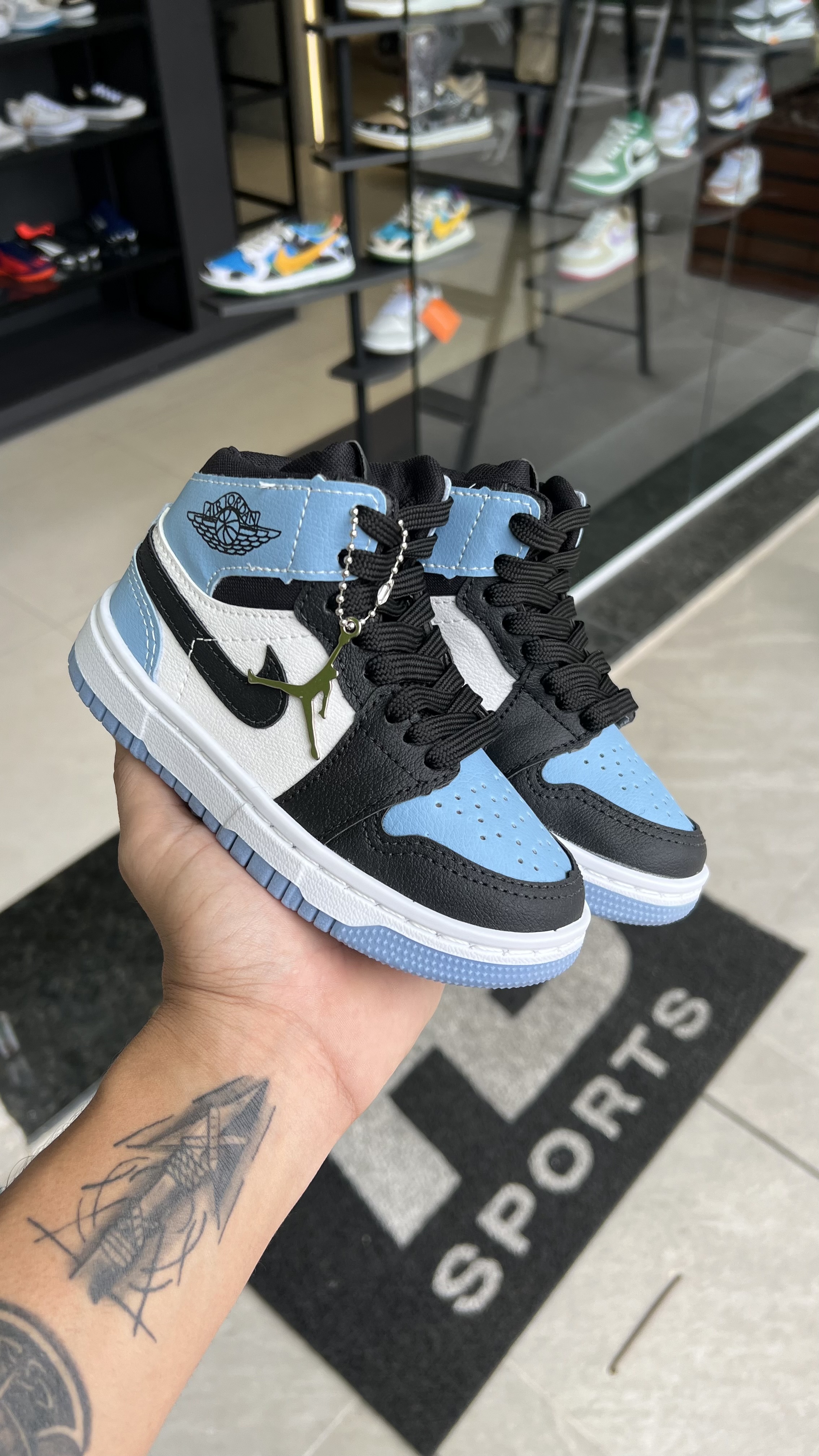 Botinha Jordan Infantil Azul