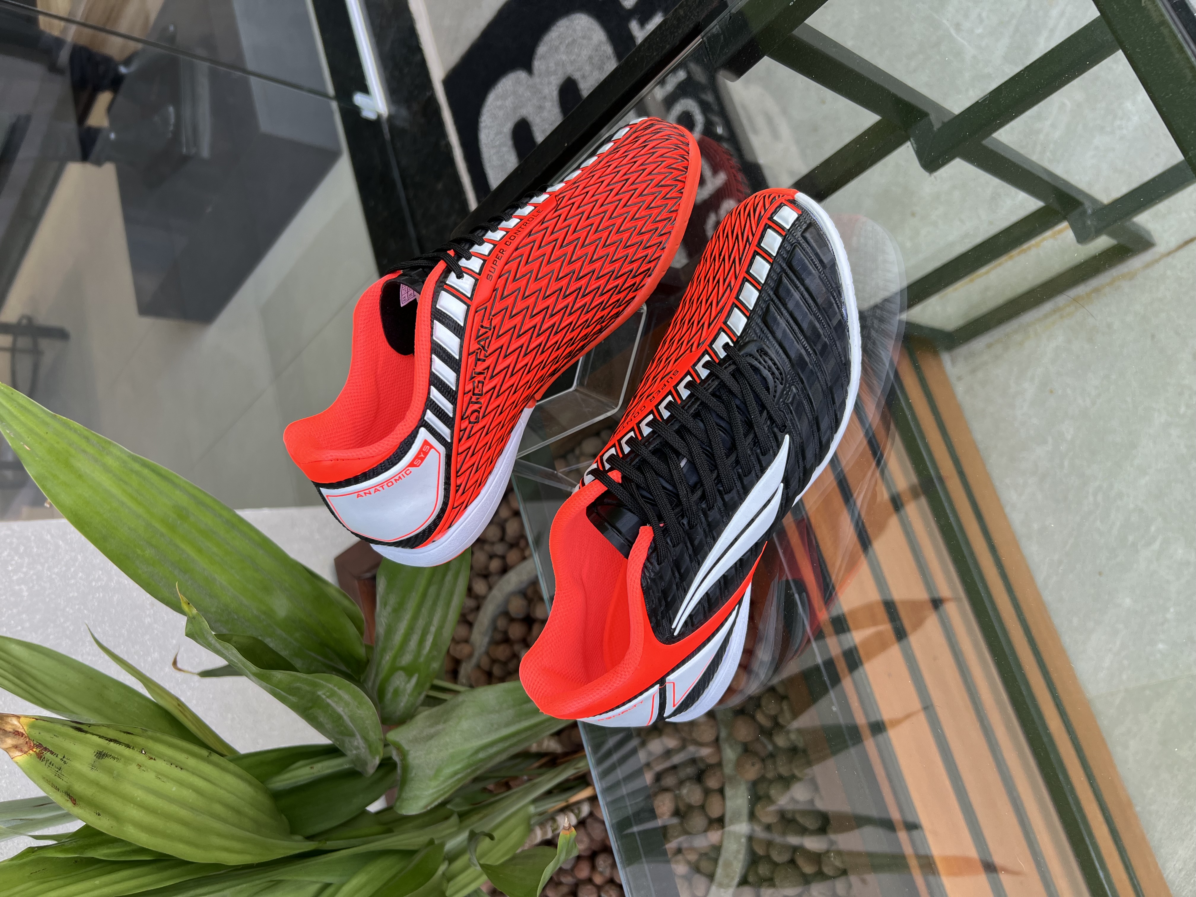 Chuteira Futsal Digital Pro Laranja/Preto