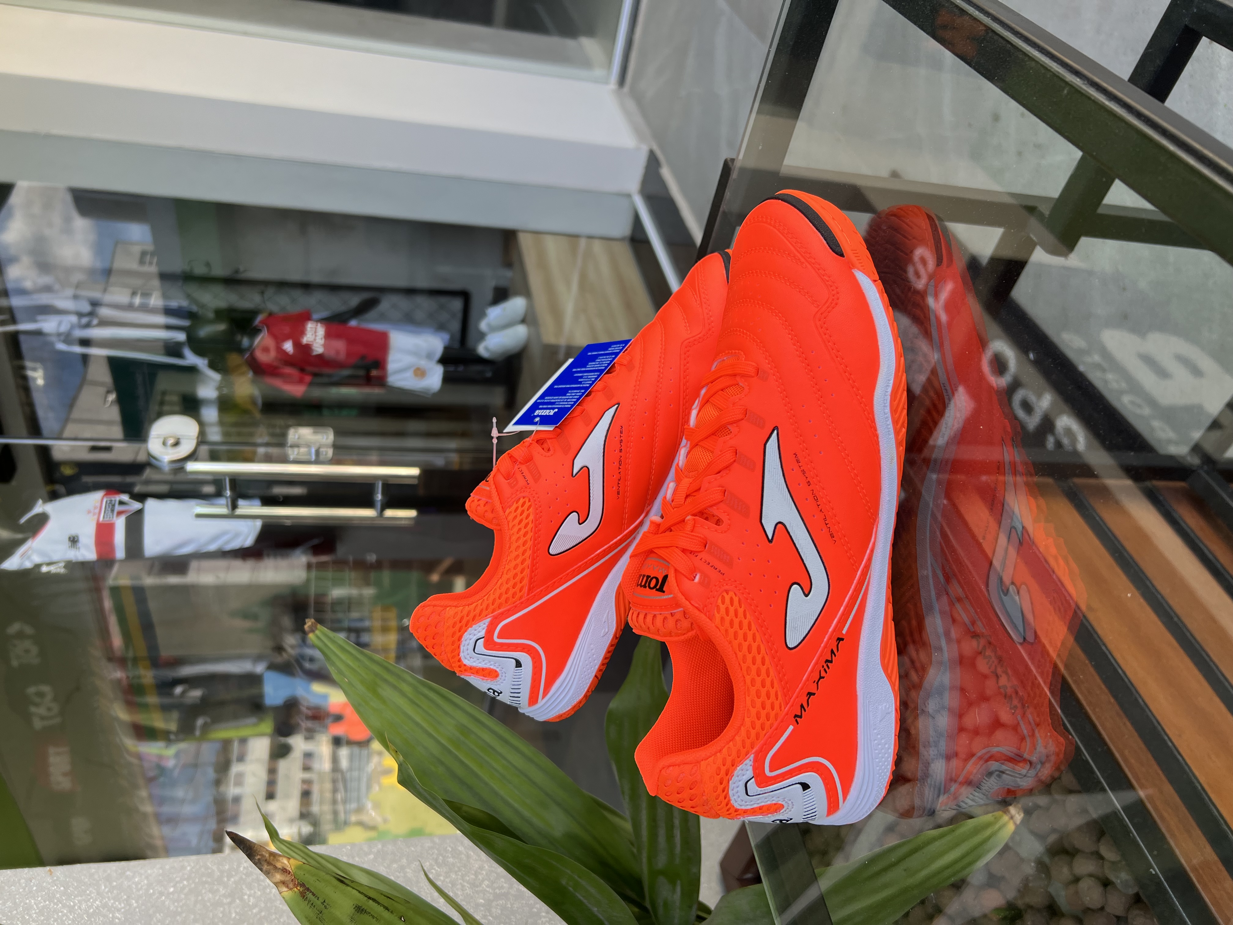 Chuteira Futsal Joma Maxima Laranja