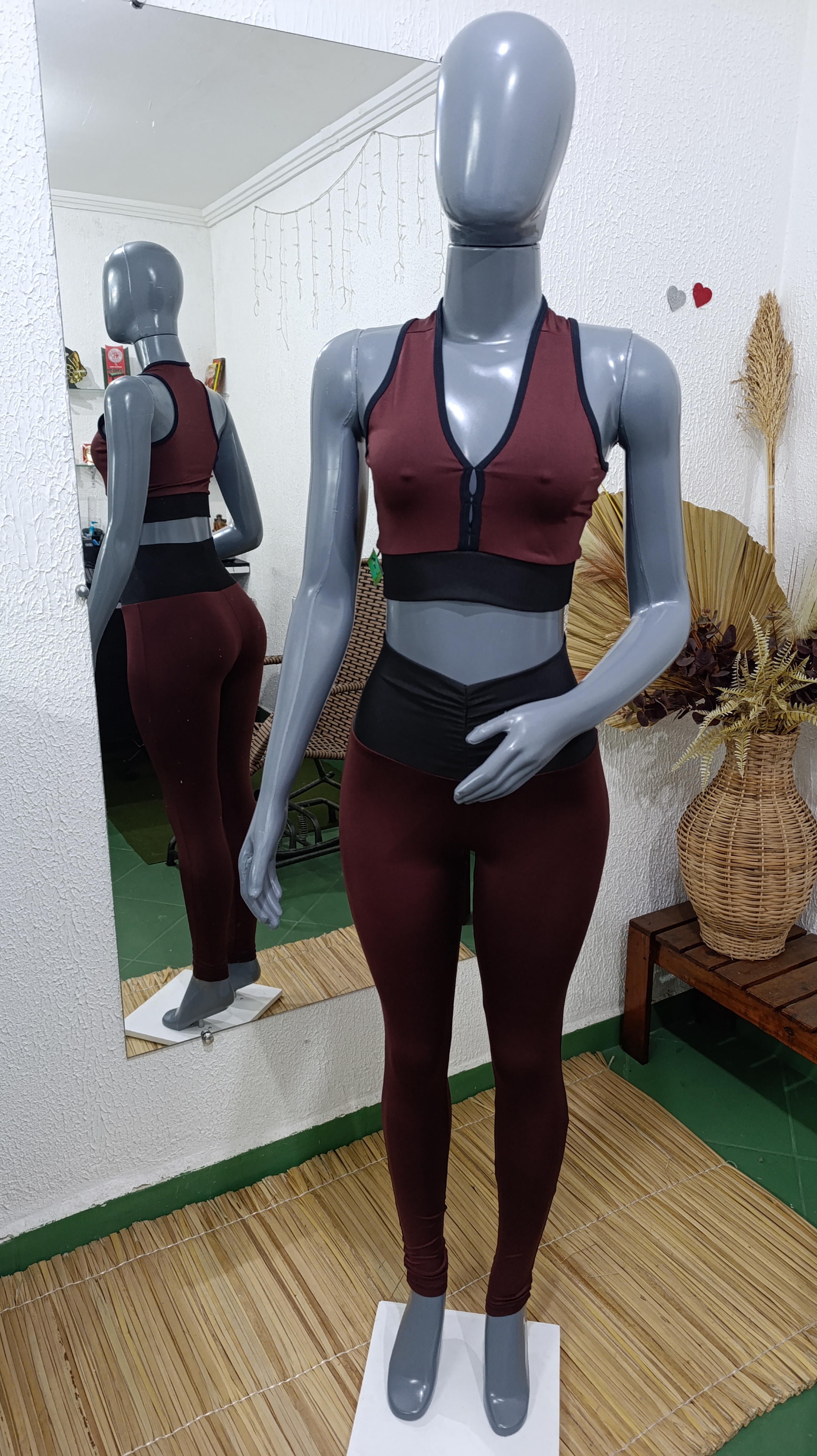 Conjunto de Legging P cor MARROM