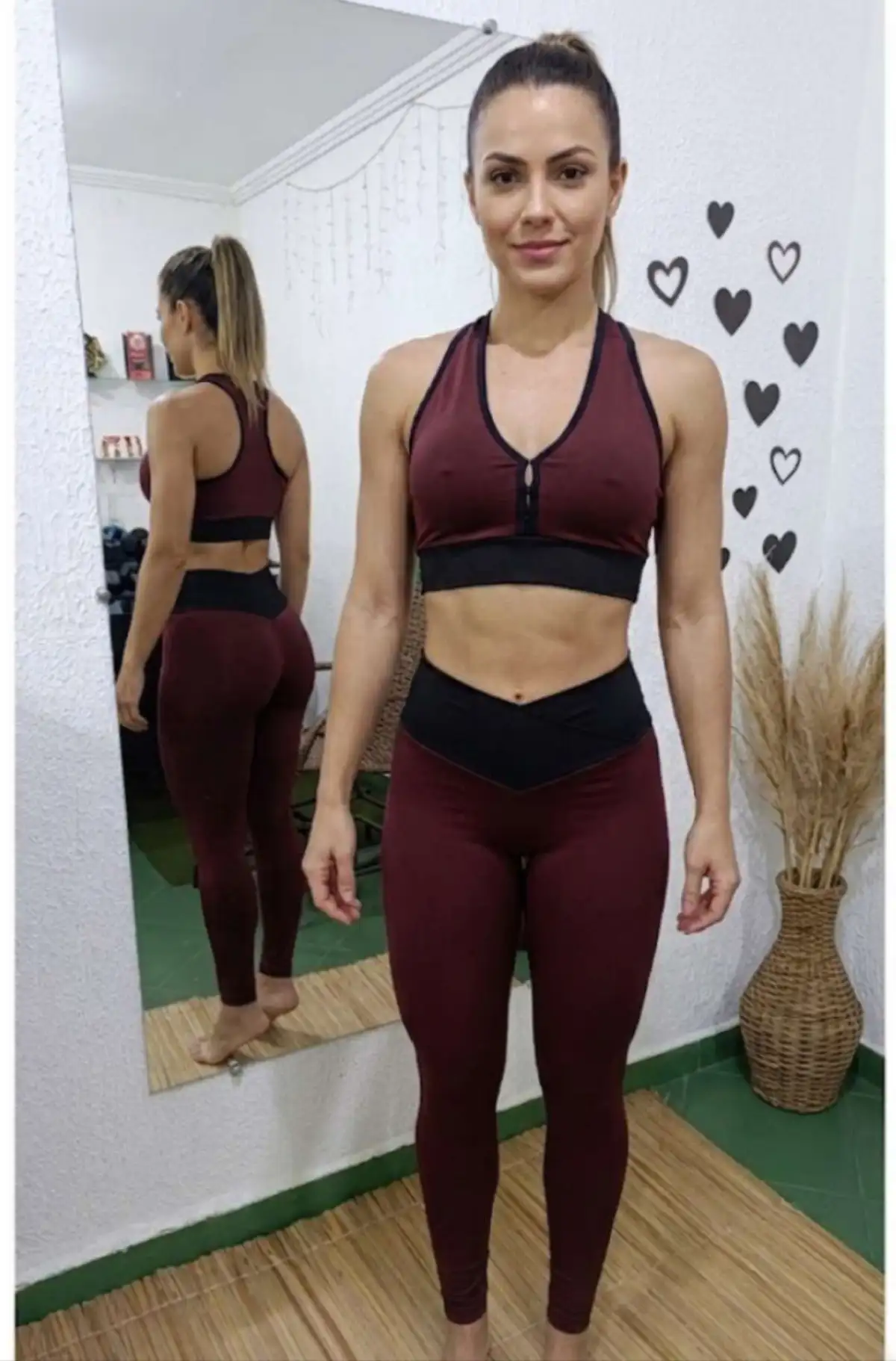 Conjunto de Legging P cor MARROM