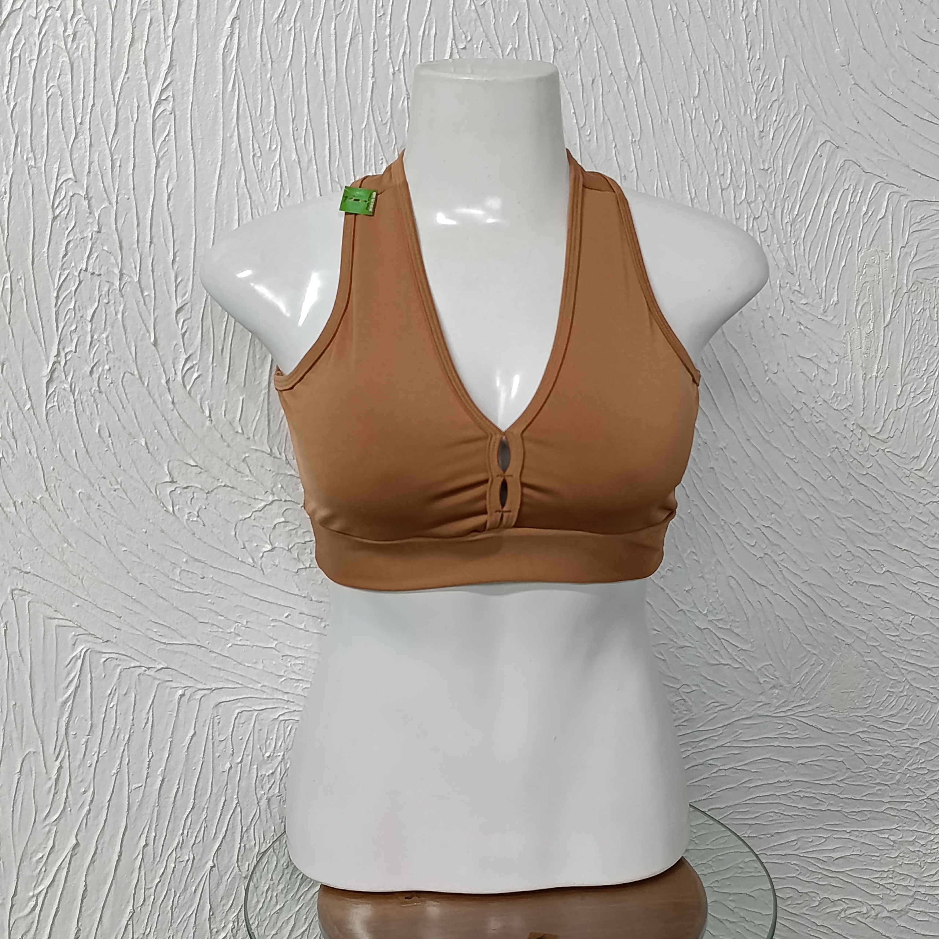 Top G. Com bojo. Cor BEGE