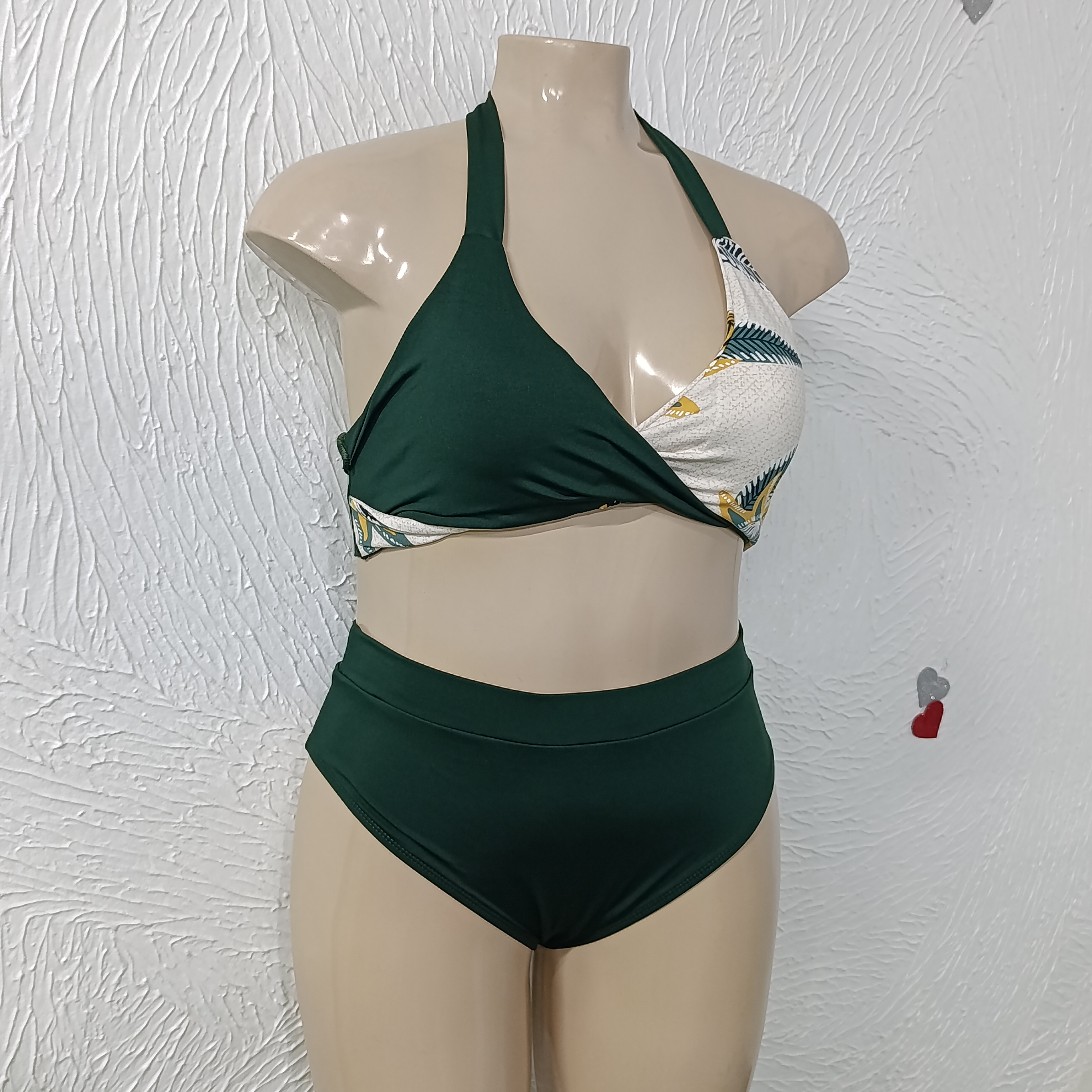 Biquíni Plus Size veste até 54. REF. 115.03.26 verde ESCURO