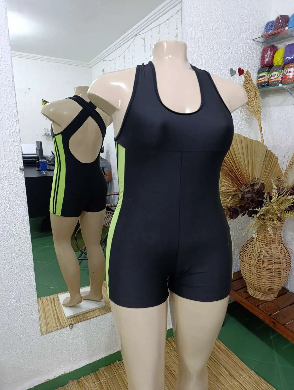 Macaquito G. PRETO/Verde calro