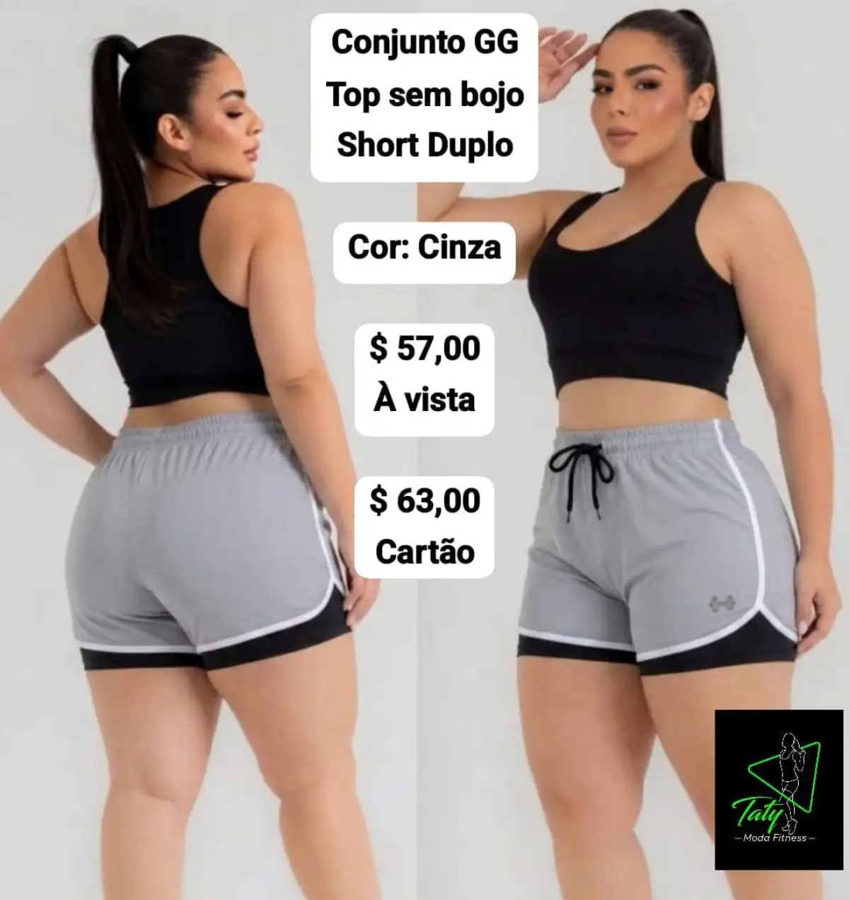 Conjunto de short GG. Duplo.