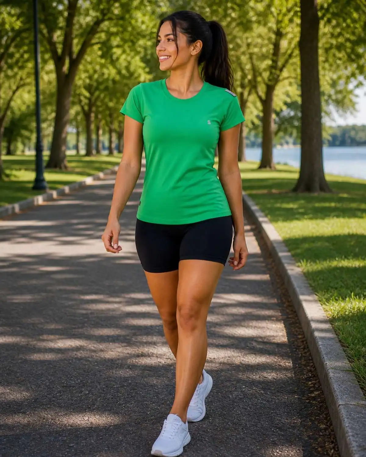 Blusa G. Poliamida. Cor: Verde 💚