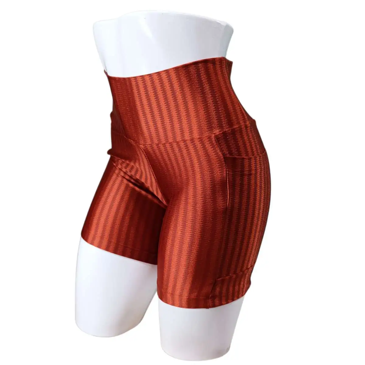 Short G. 3D. Com BOLSOS. Cor: TELHA