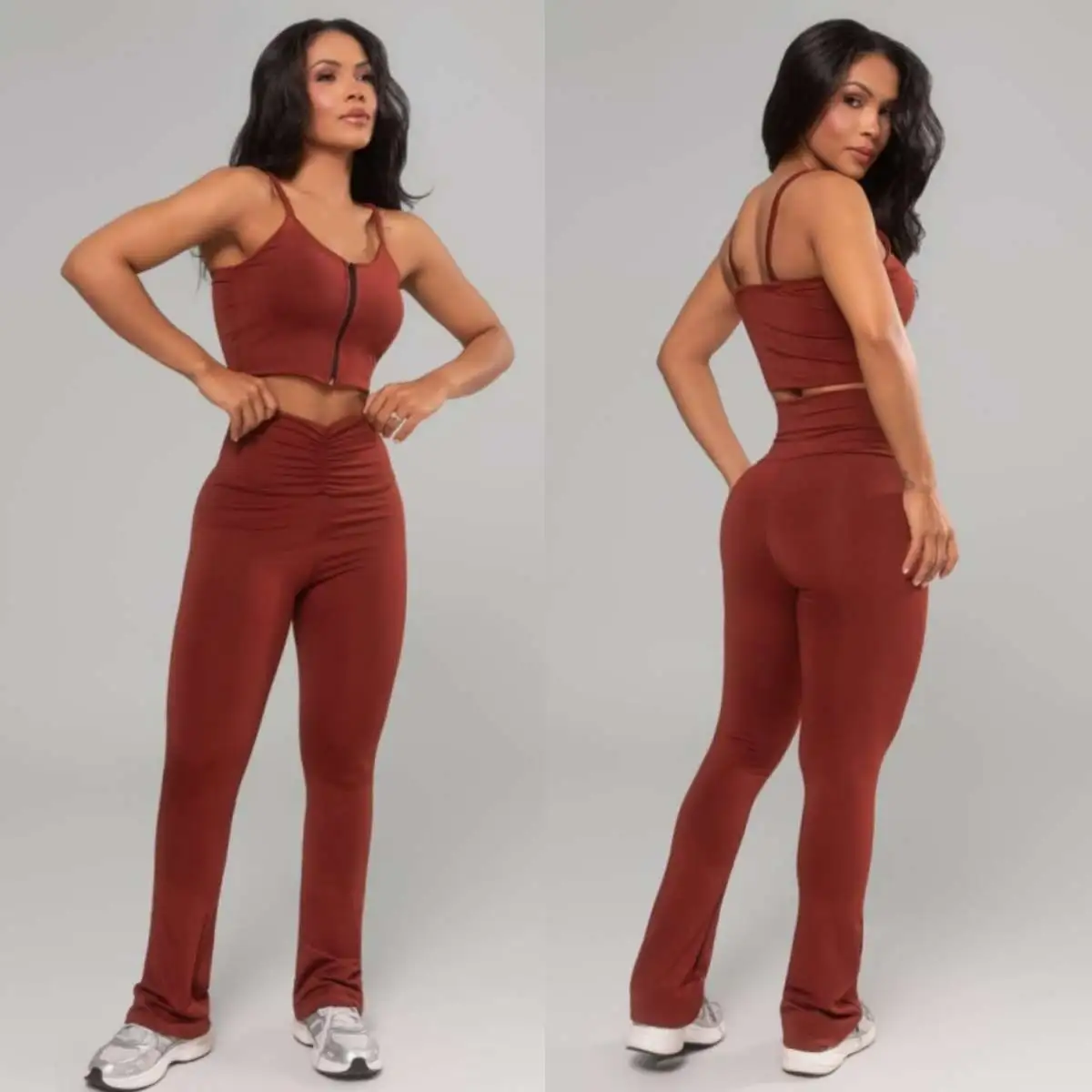 Conjunto de leggin G. Flare. Top sem bojo. Mesma cor da foto