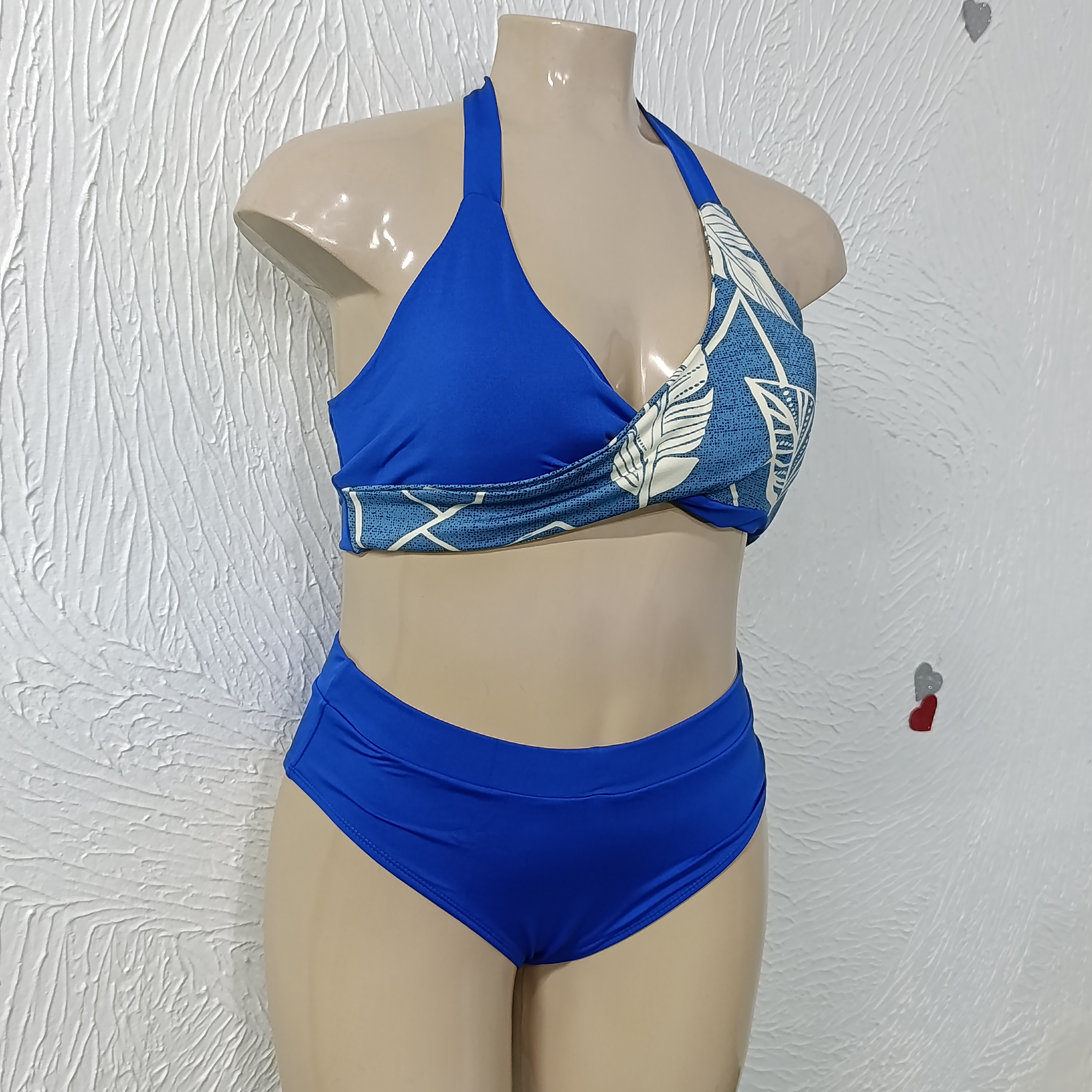 Biquíni Plus Size veste até 54. REF. 115.03.26 cor AZUL ROYAL
