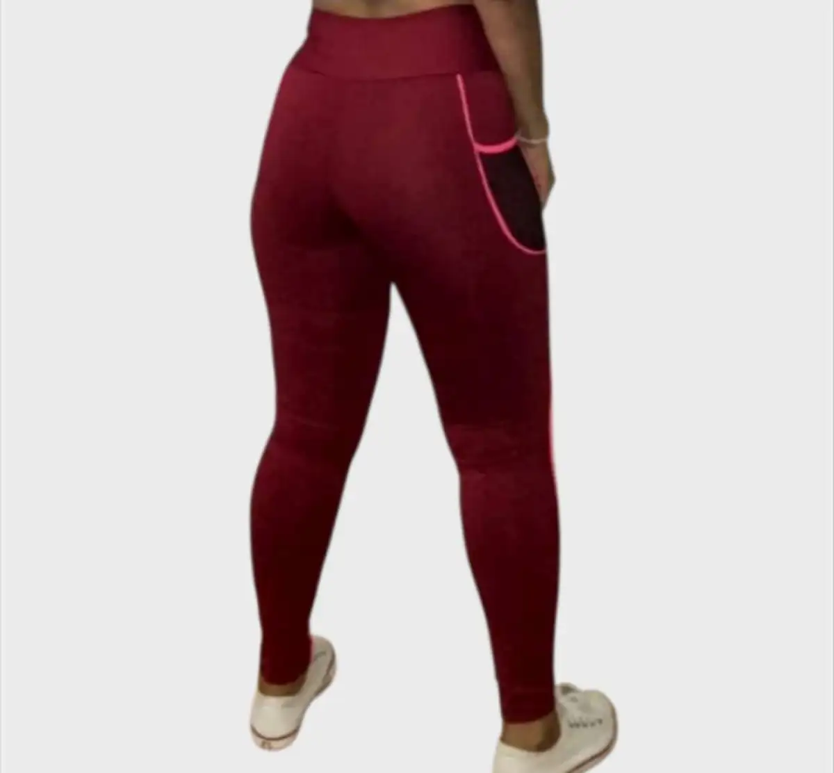 Legging M com bolso. VINHO