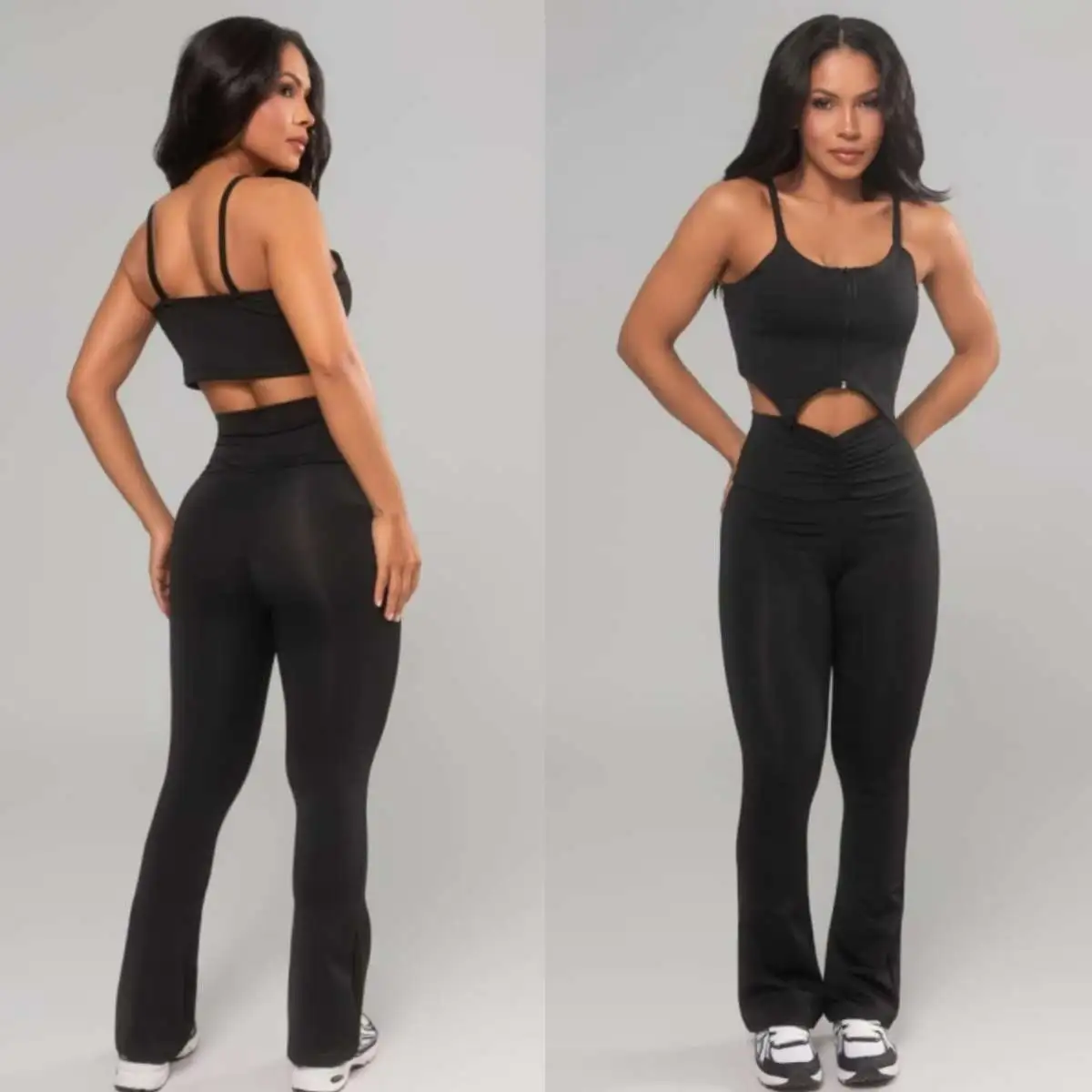 Conjunto legging g. Flare. Cor PRETA