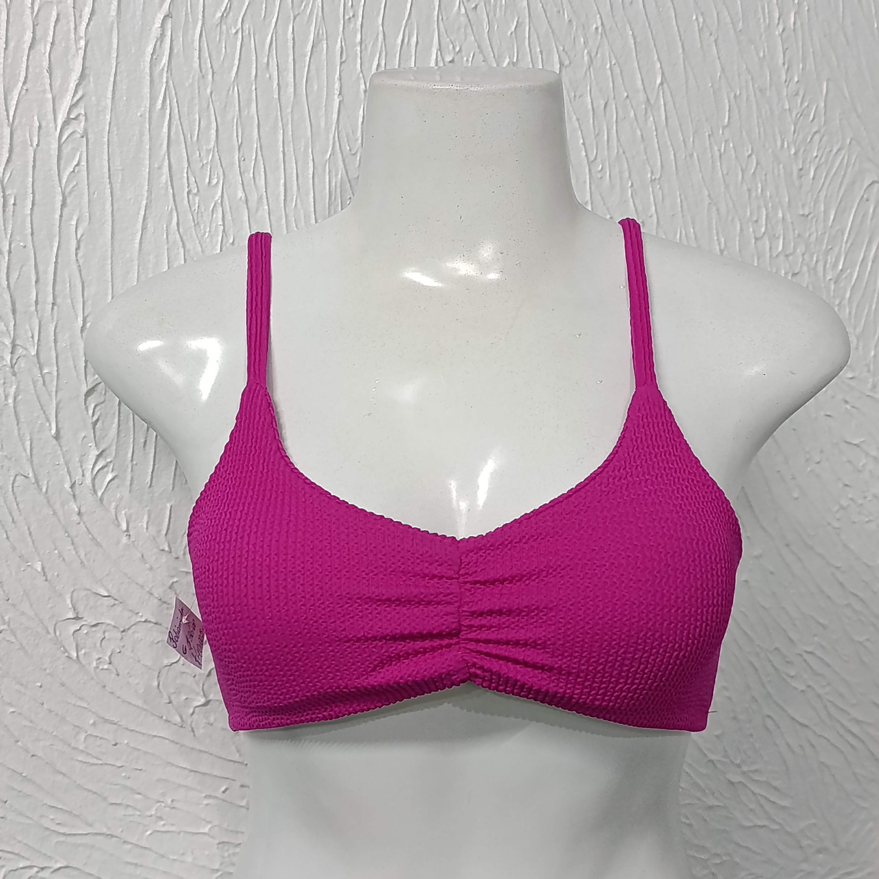 Top G em Jacquard texturizado. Cor PINK