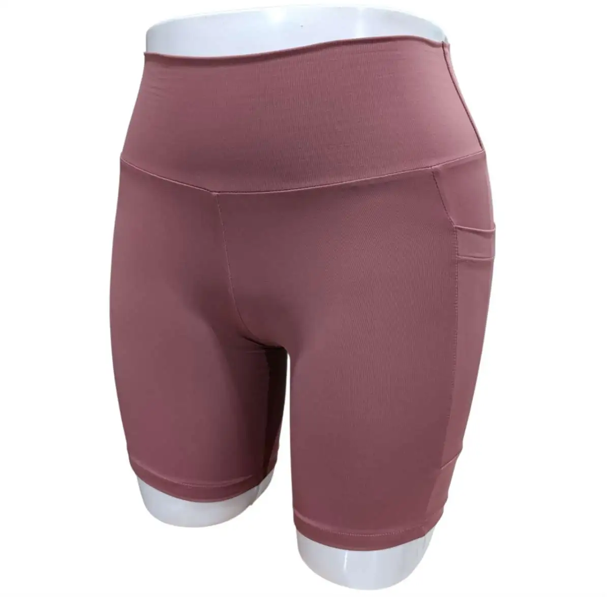 Short GG. Poliamida. Com BOLSOS. Cor: Rosa Goiaba