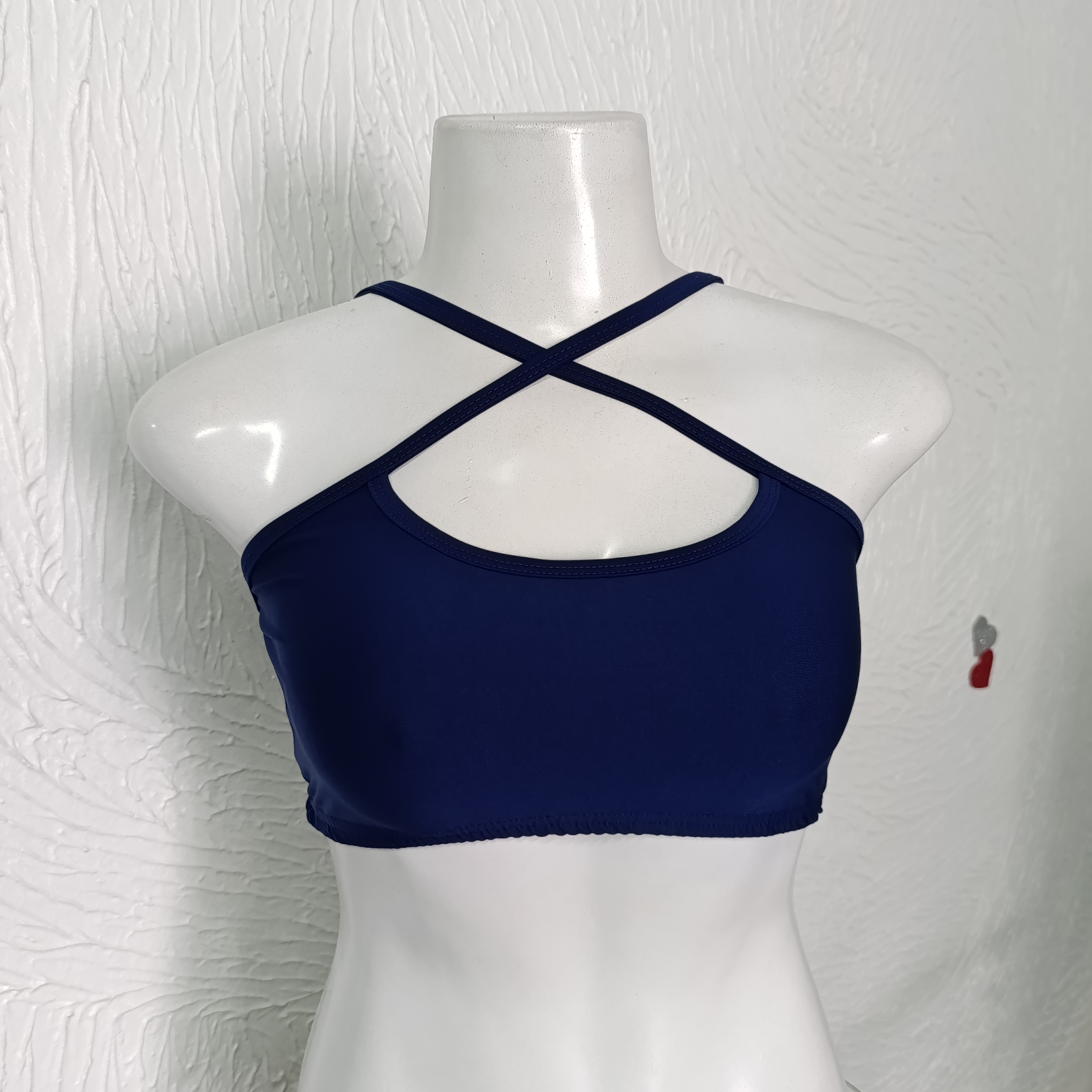 Top G sem bojo. Mily. Cor Marinho