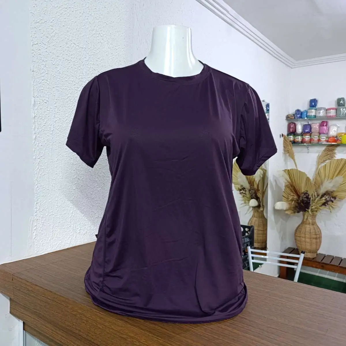 Blusa G3 Poliamida. Cor açaí