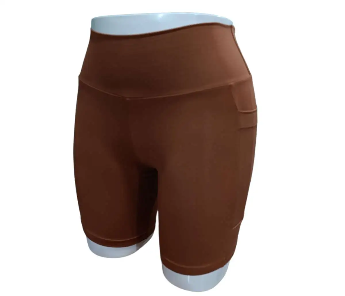 Short GG. Poliamida. Com BOLSOS. Cor: MARROM