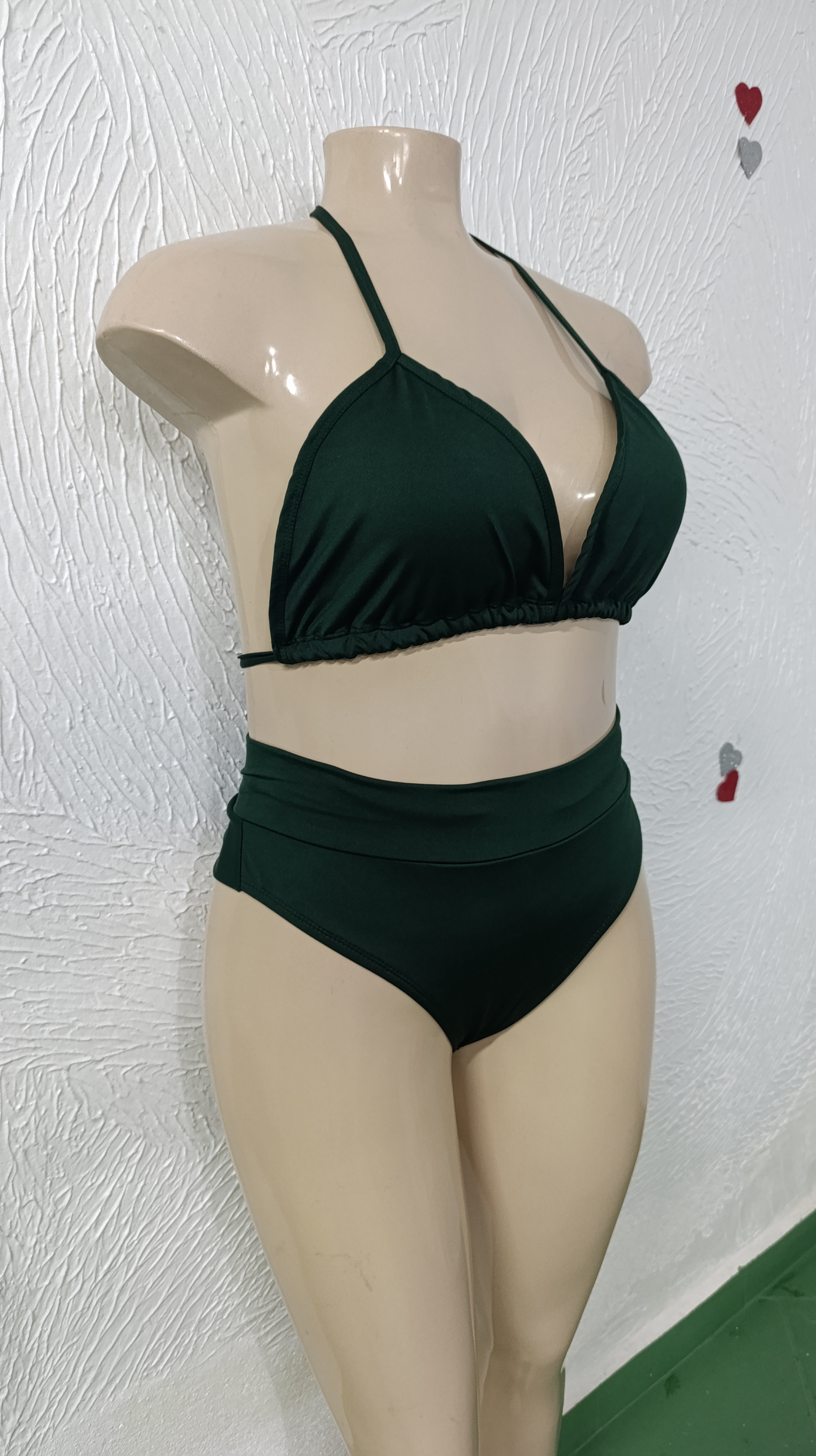 Biquíni Plus Size veste até 54. REF. 115.04.26 cor VERDE ESCURO